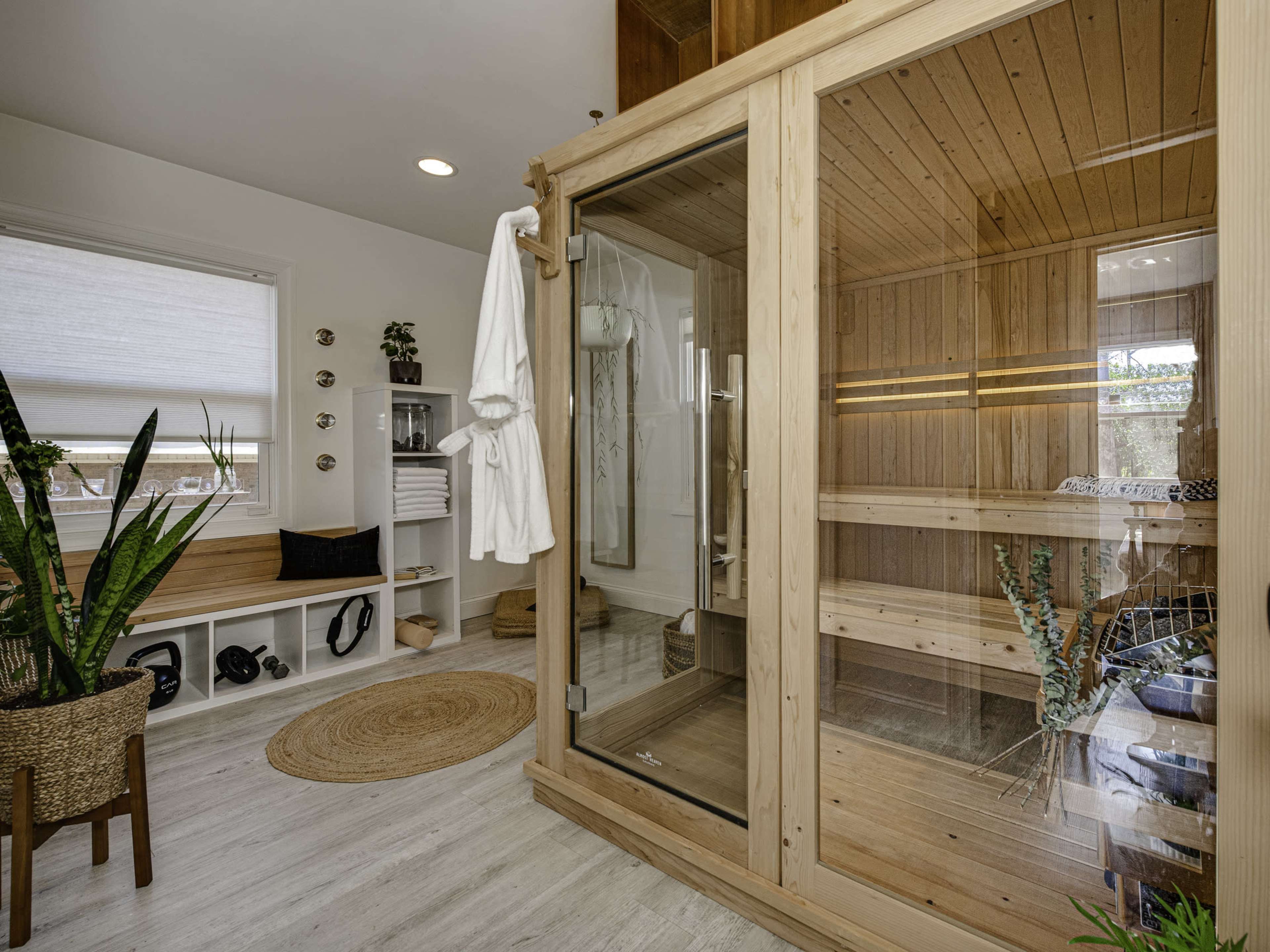 Indoor Sauna House with Nordic Vibes for Photo + Film Image in Windsor Park, Charlotte, NC