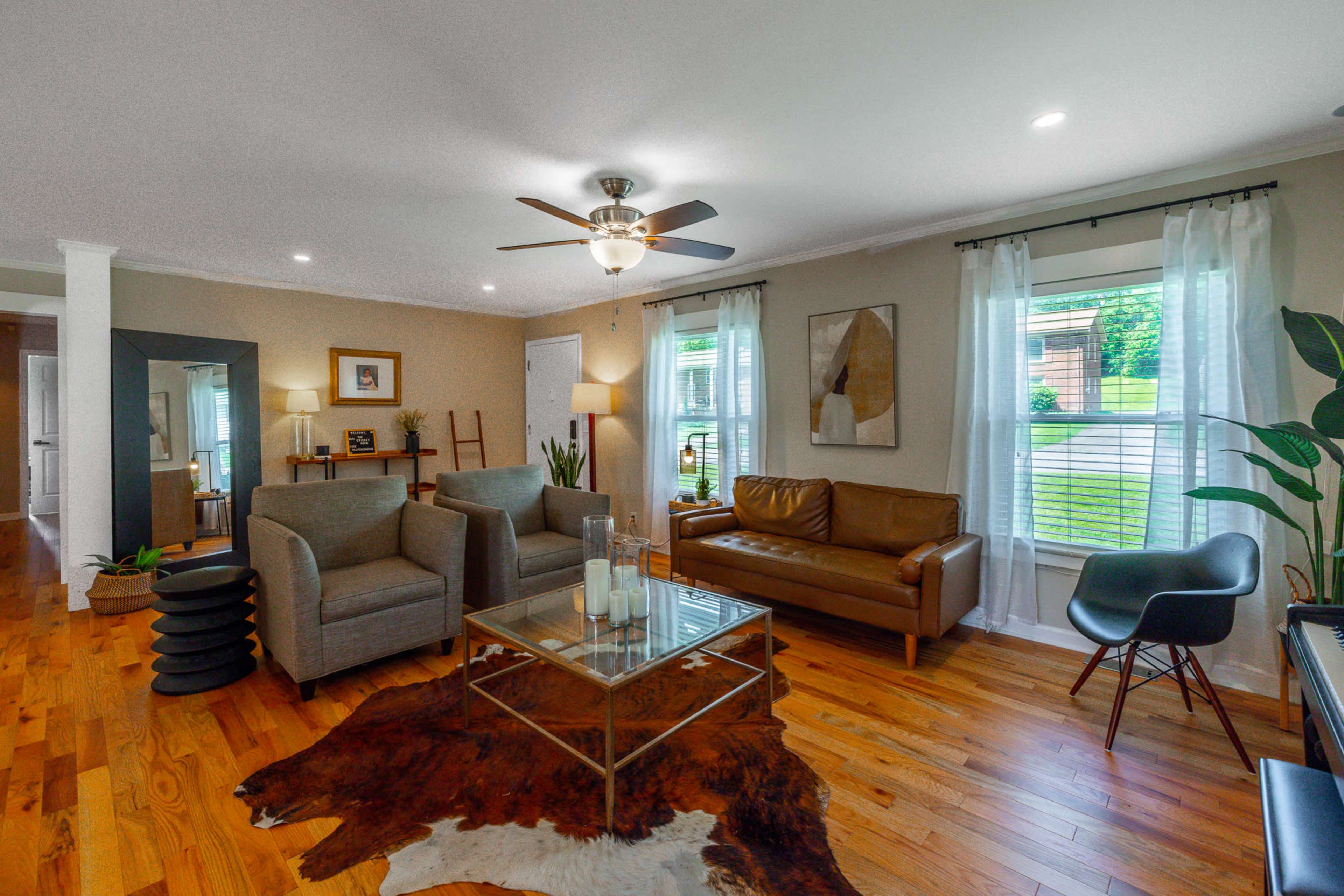 Boho-Modern Nashville Ranch with Transformable Sunroom and Piano Space-A Film Ready Gem Image in McMurray, Nashville, TN