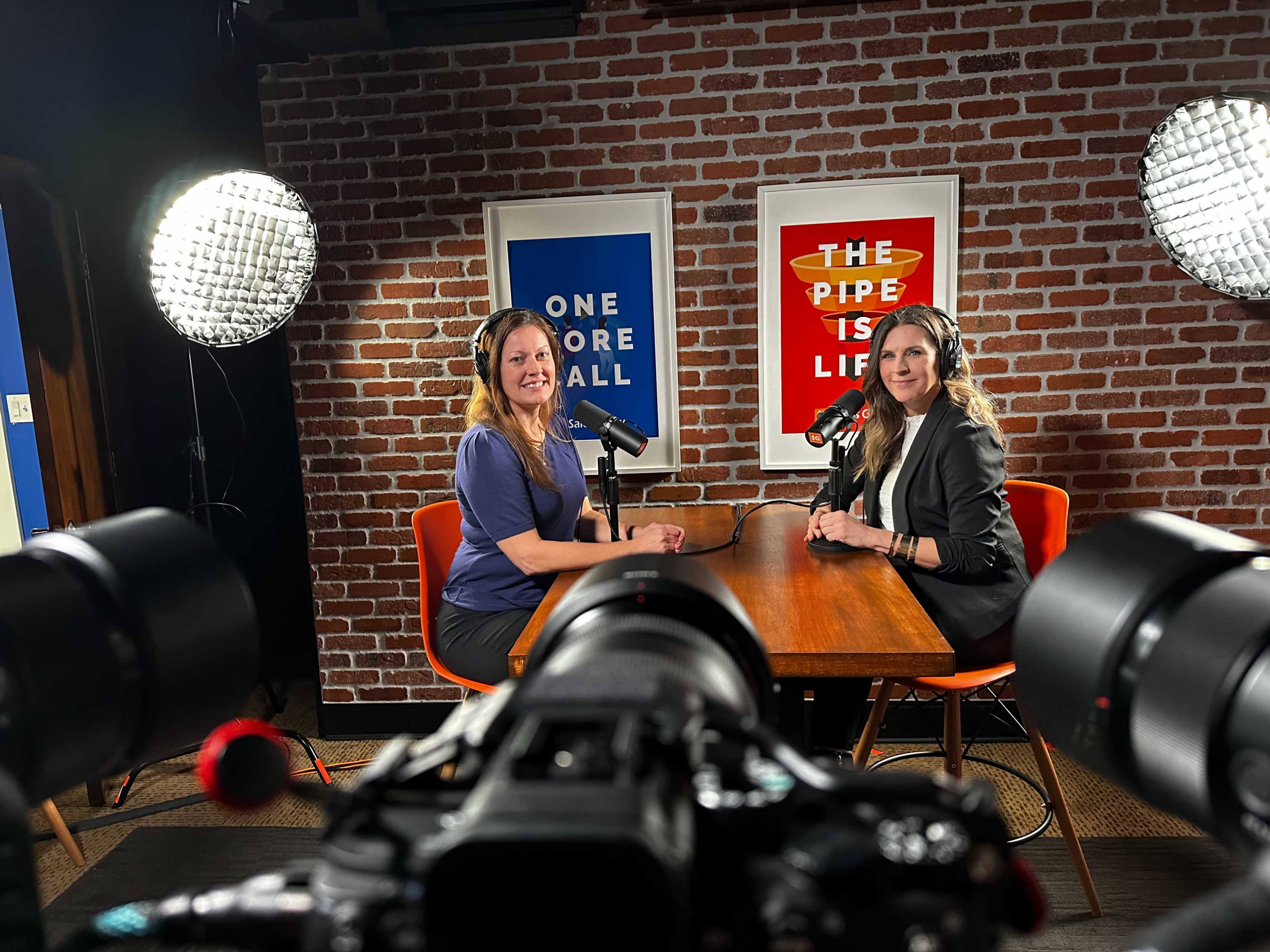 2 person Podcast Studio Brick Background Image in Thomson, Thomson, GA