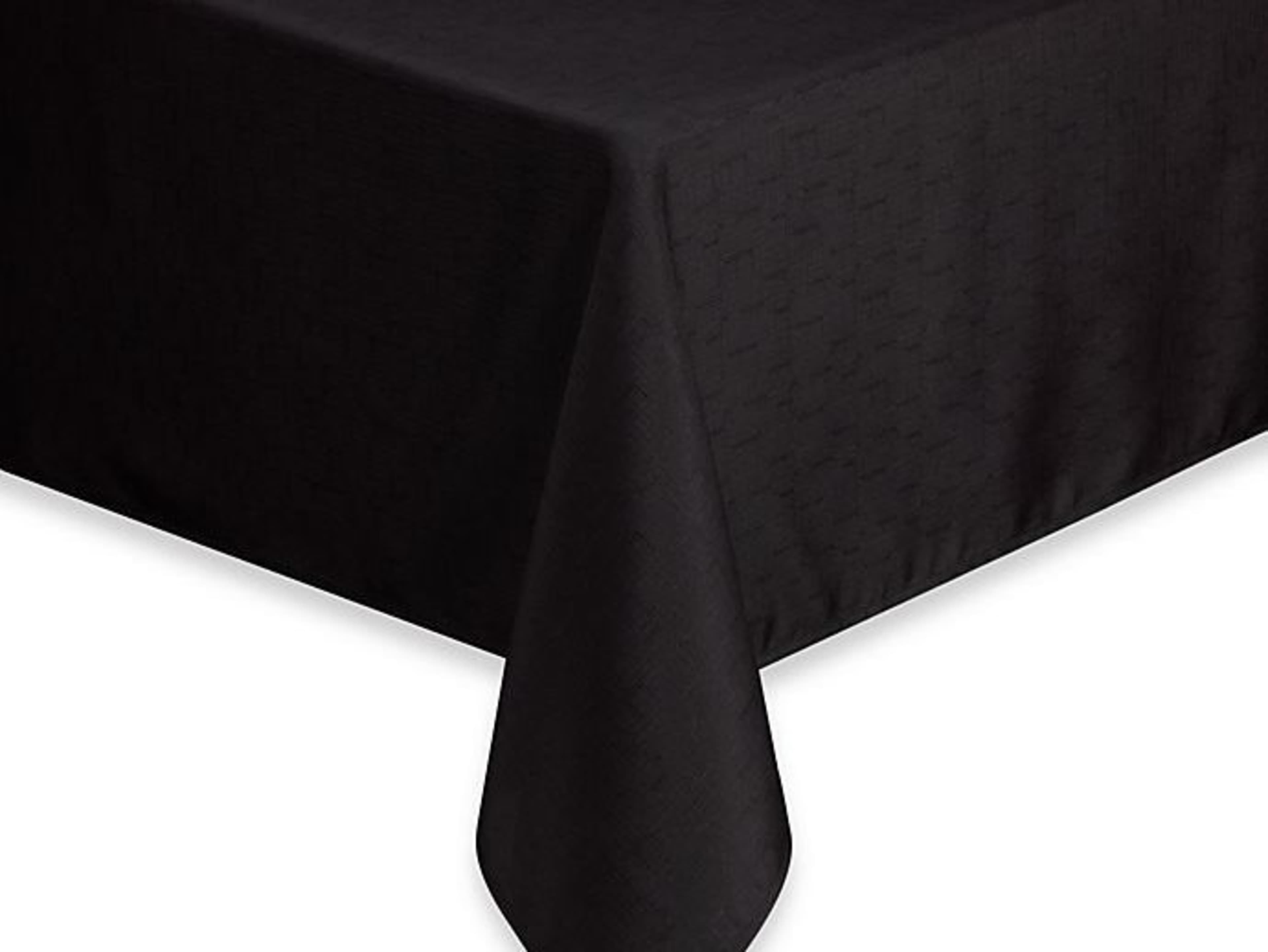 Black tablecloth