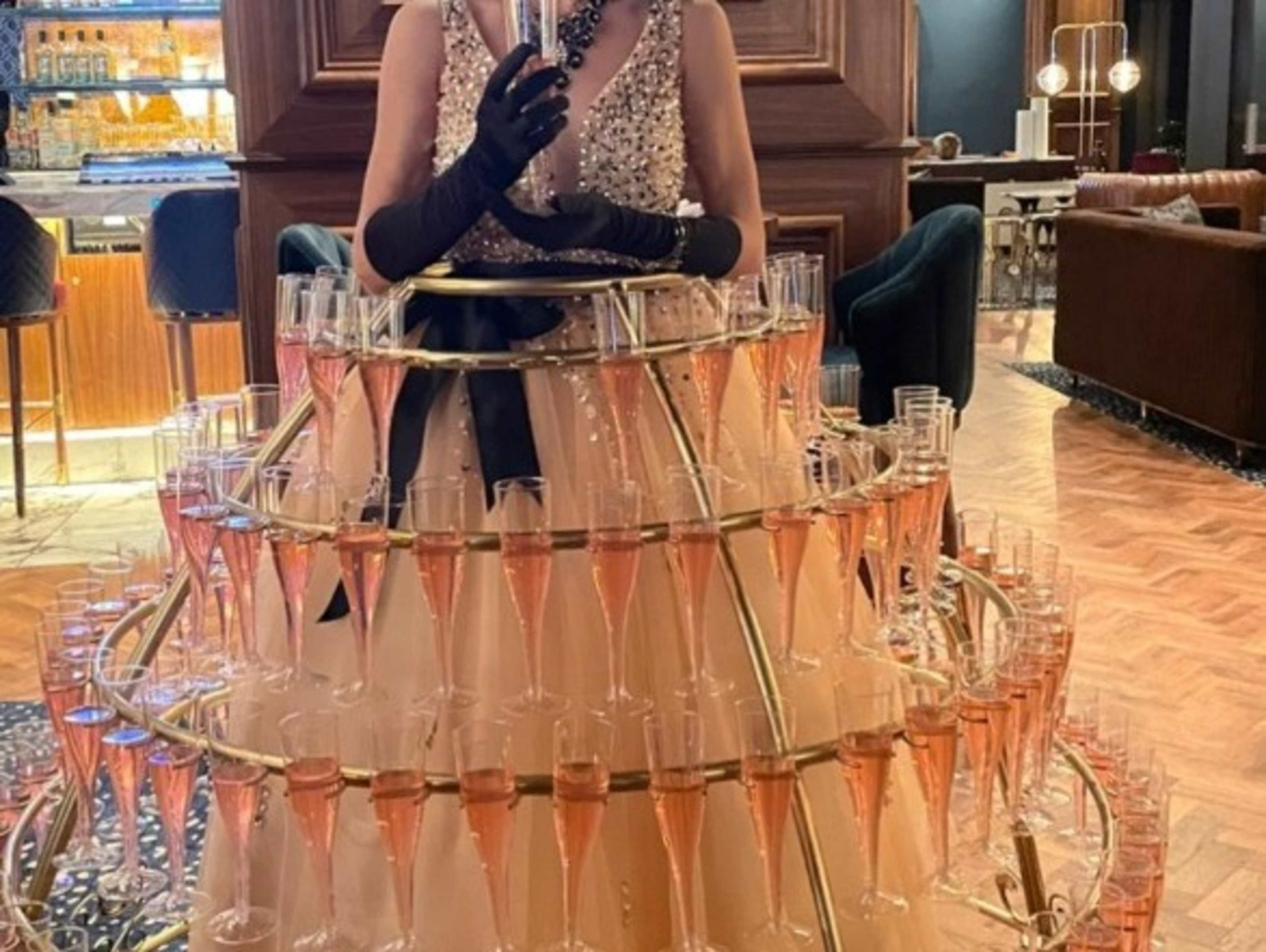 Champagne Long Dress 2 hours 