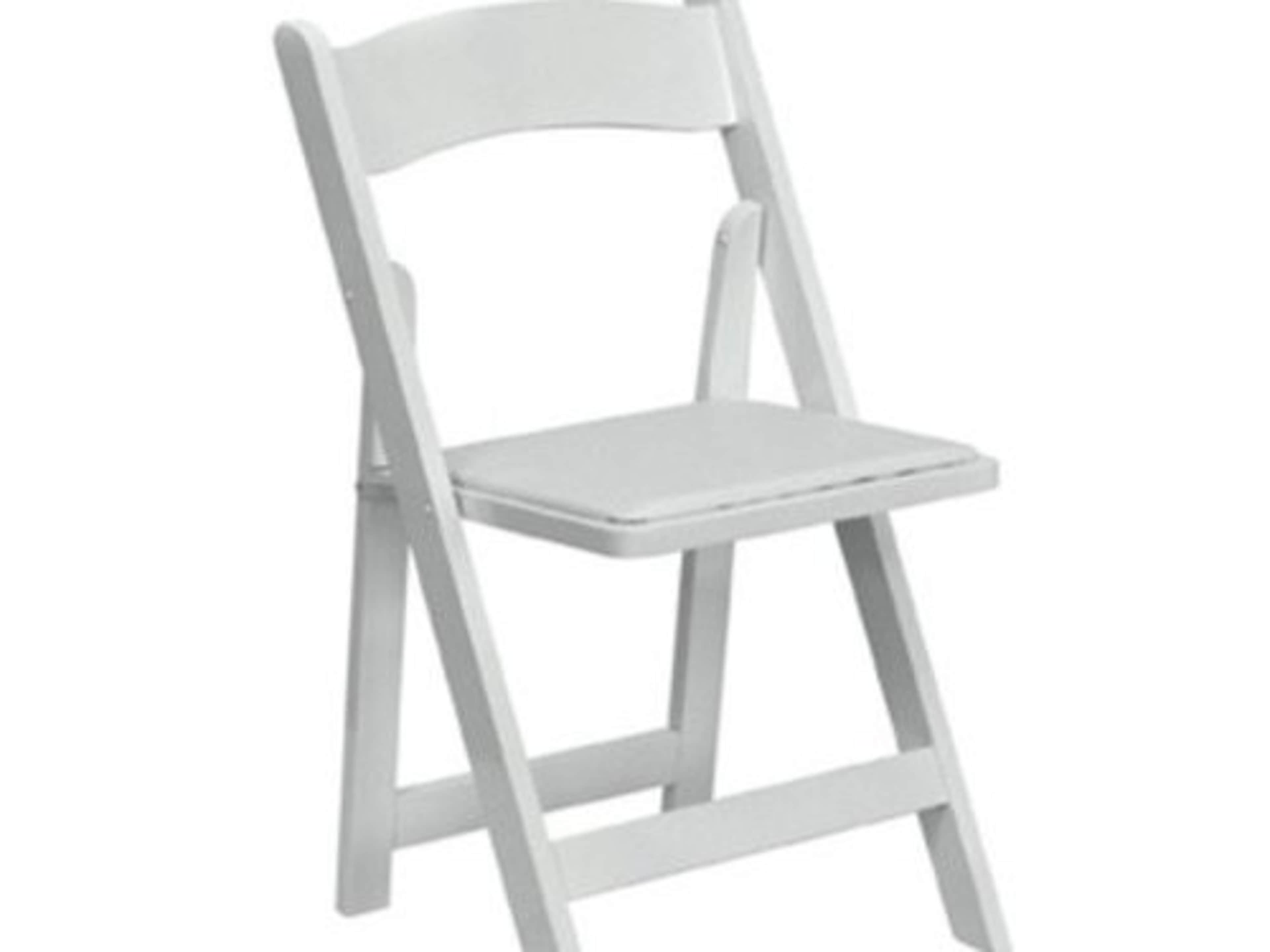 White Resin Folding Chairs