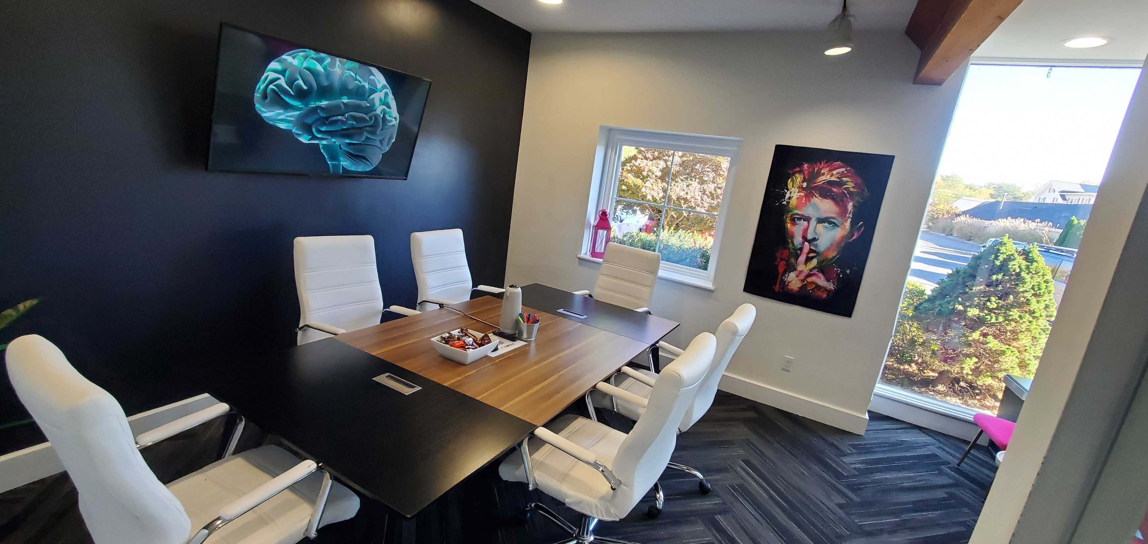 “Bowie” - Small Fully Equipped Modern Conference Room and Creative Meeting Space in Cheshire CT Image in Cheshire, Cheshire, CT