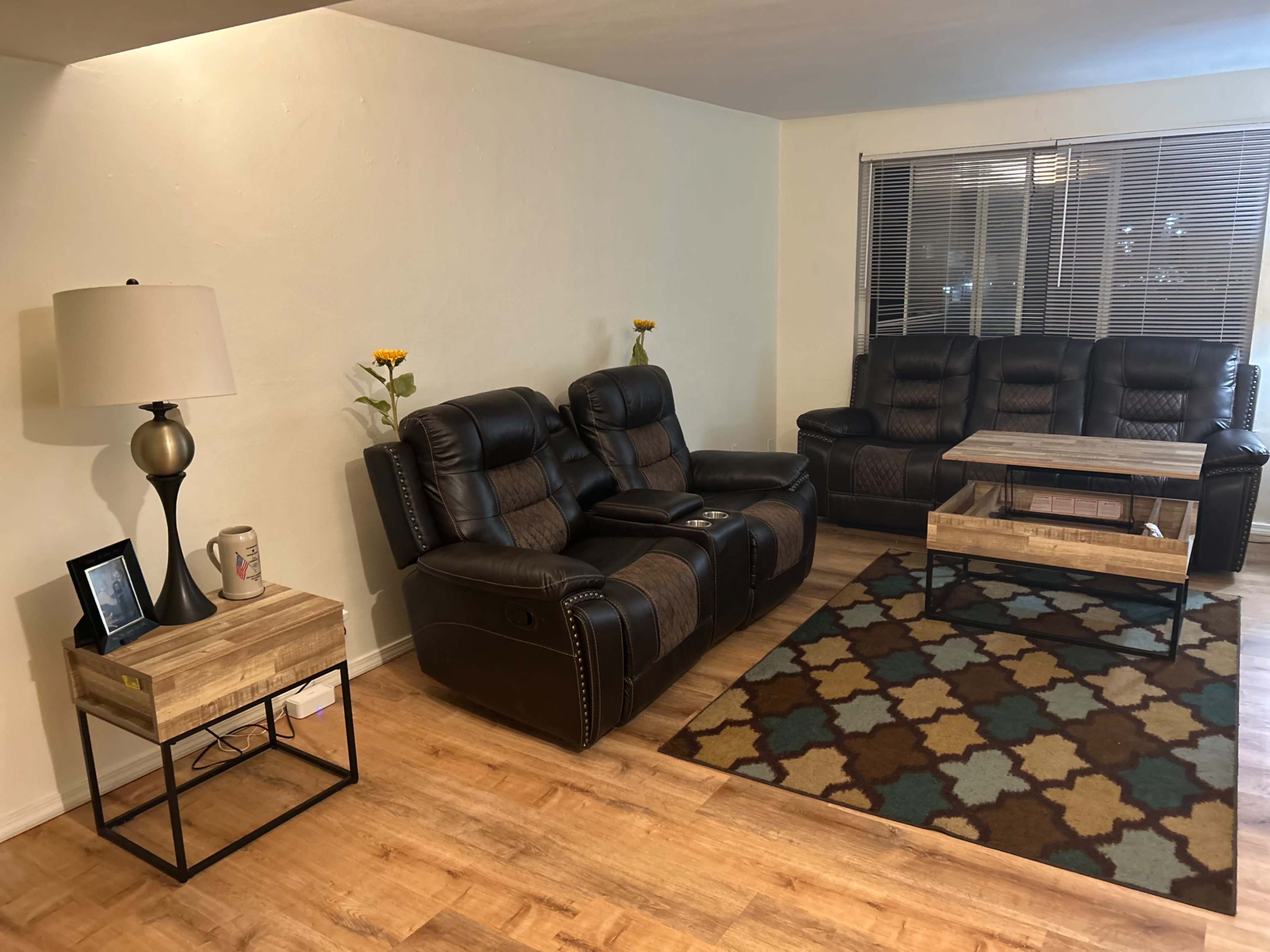 Bright, Natural-Light Living Room for Content Creation Image in Airport Township, Berkeley, MO