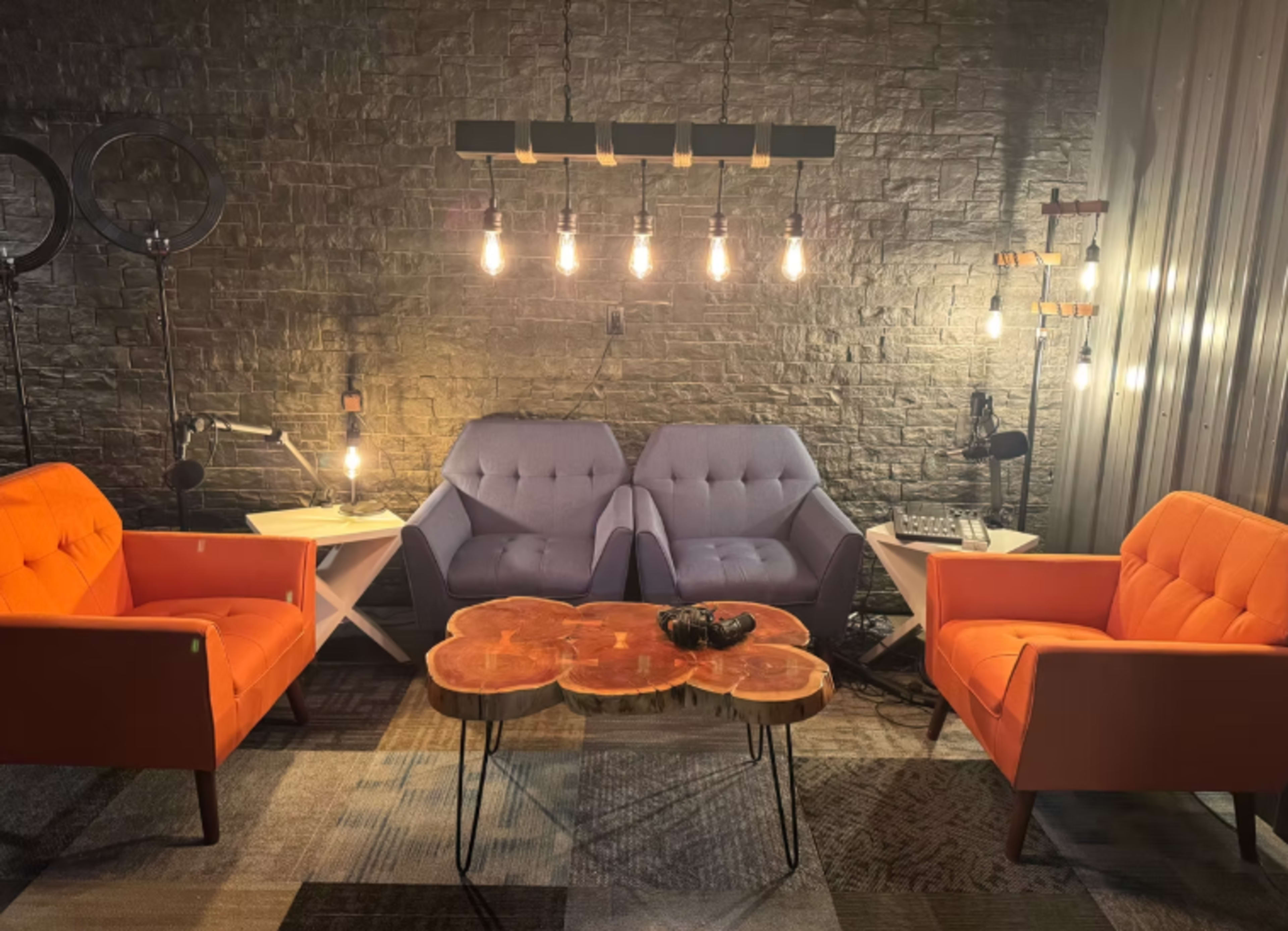 Sleek & Modern Podcast Studio in Fox Valley, Wisconsin Image in Dale, Hortonville, WI