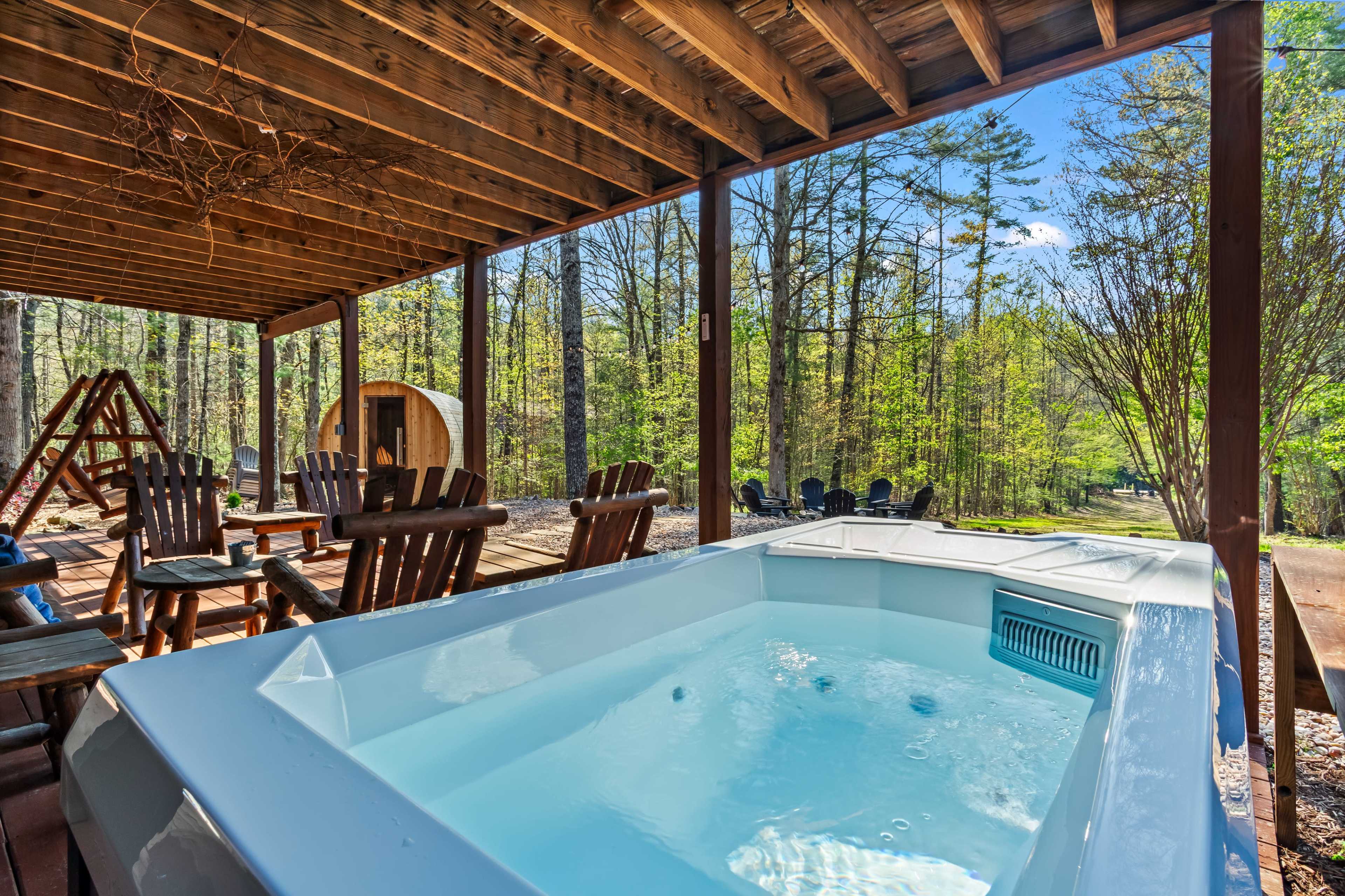 A Modern Wellness Cabin in Blue Ridge, GA, on Fightingtown Creek Image in , Epworth, GA