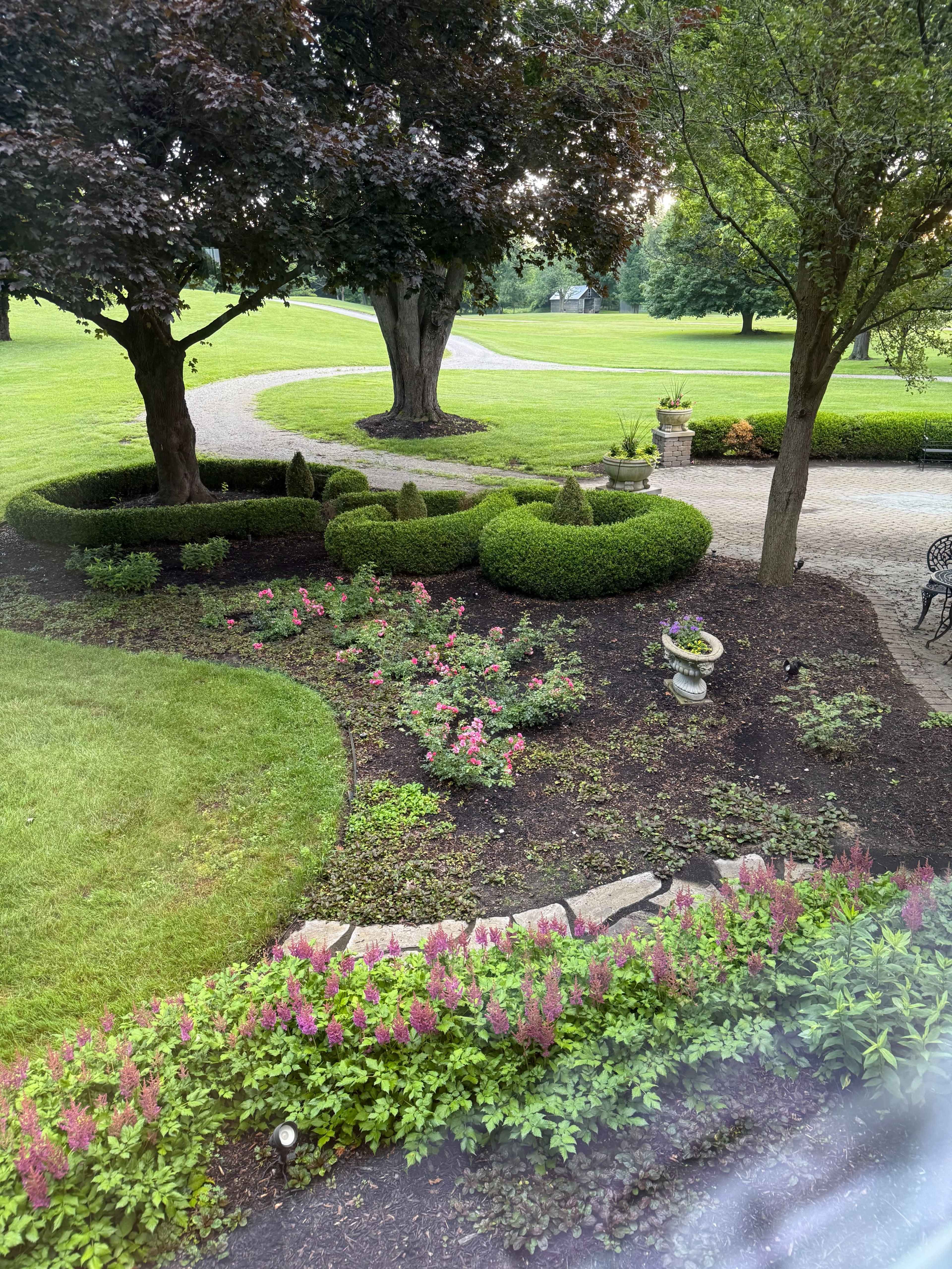 Outdoor French Country Courtyard near the historic Village of Romeo,  perfect for casual or formal gatherings. Image in Bruce Township, Romeo, MI