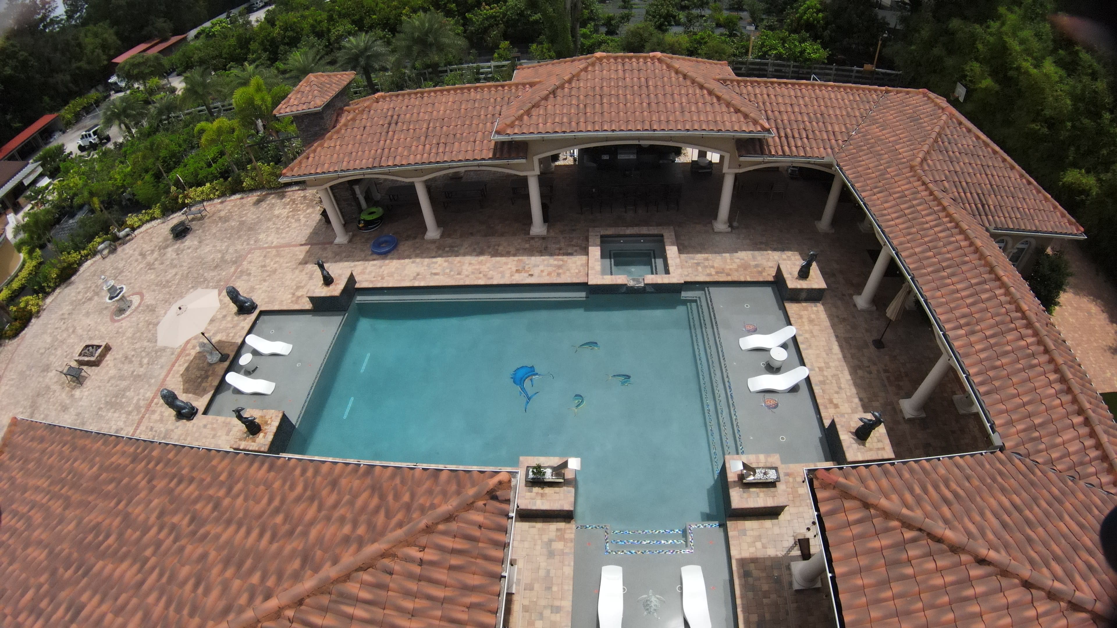 Massive Resort Size Pool Paradise With Large Putting Golf Green, Basketball Court, Pickleball Court Image in Town N Country Alliance, Tampa, FL