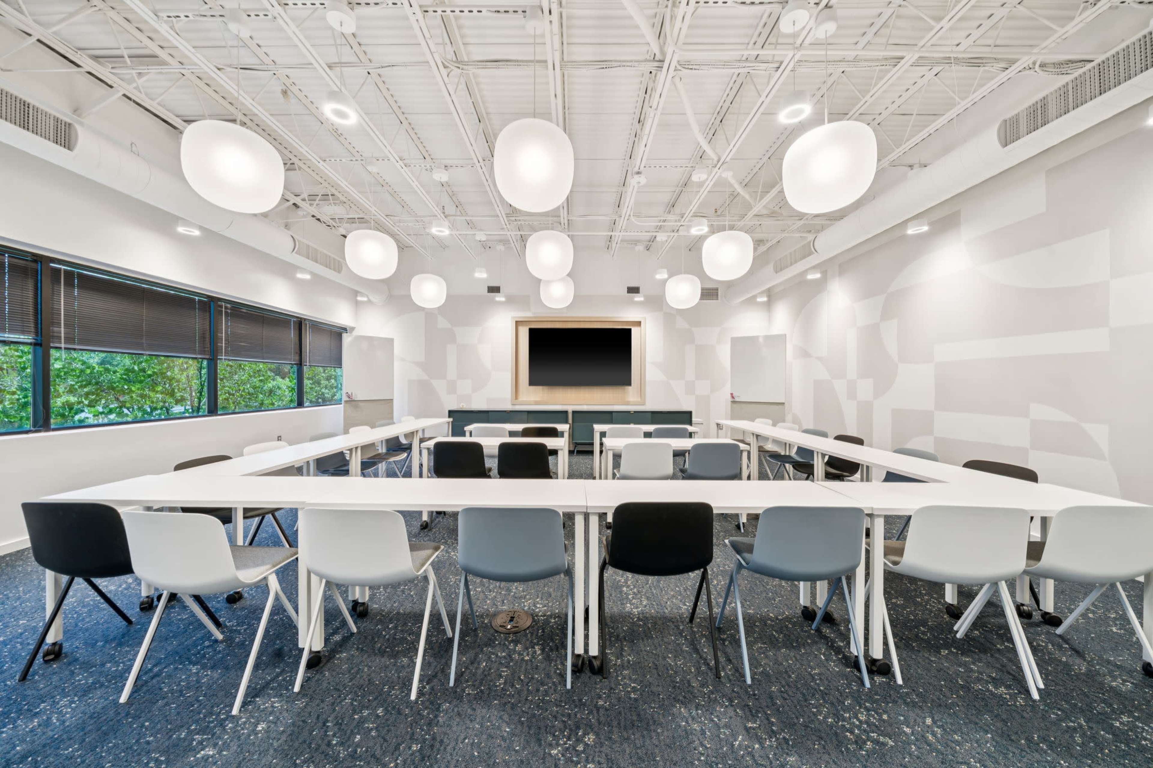 Spacious 30-Person Conference Room at Gather West End | James Training Room Image in Innsbrook, Glen Allen, VA