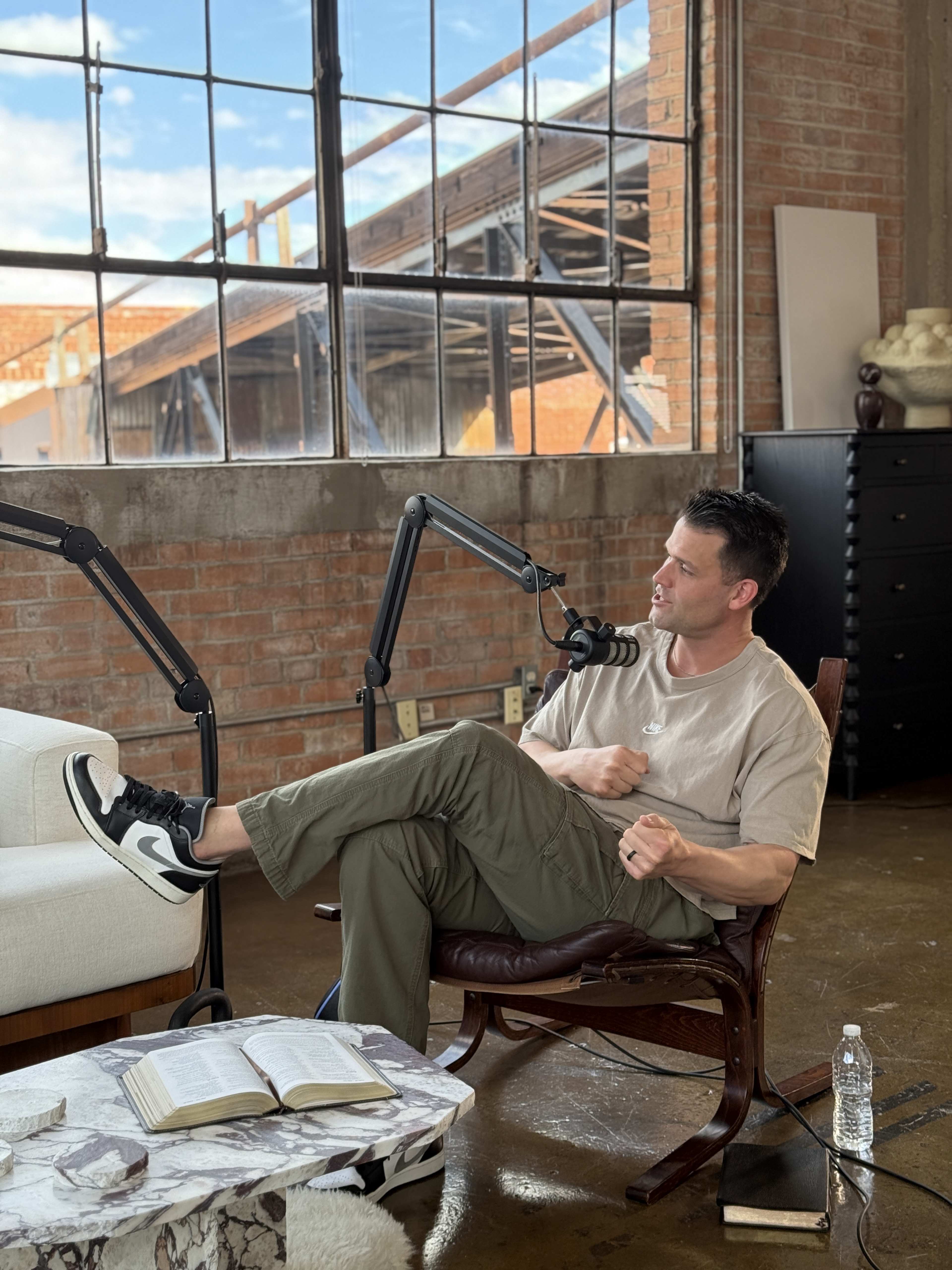 Podcast video shoot