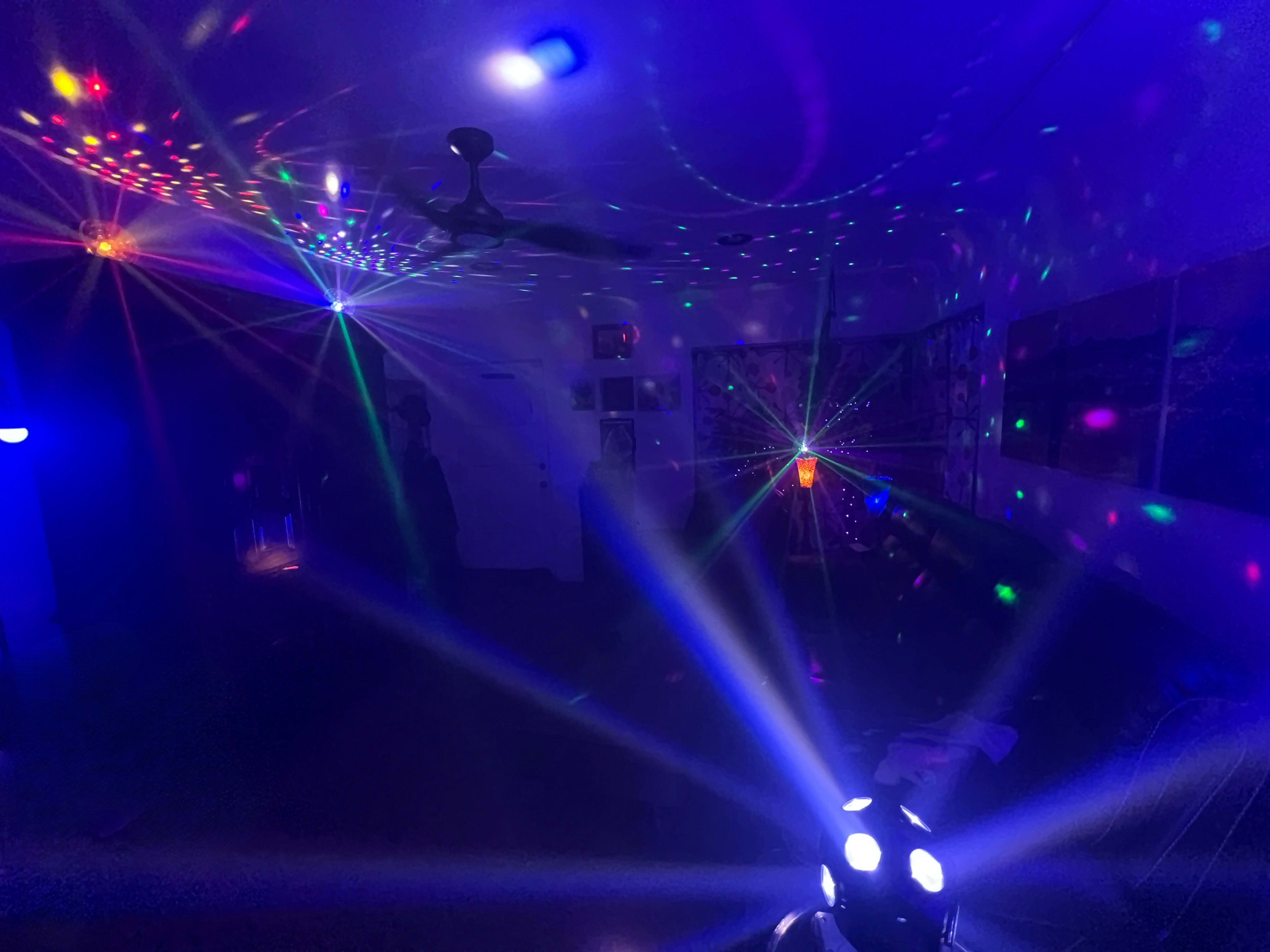 A unique house mixing mid-century modern with Victorian era gothic. Dancefloor with fog & lights, large backyard with stage, firepit & hot tub! Image in Alhambra, Phoenix, AZ