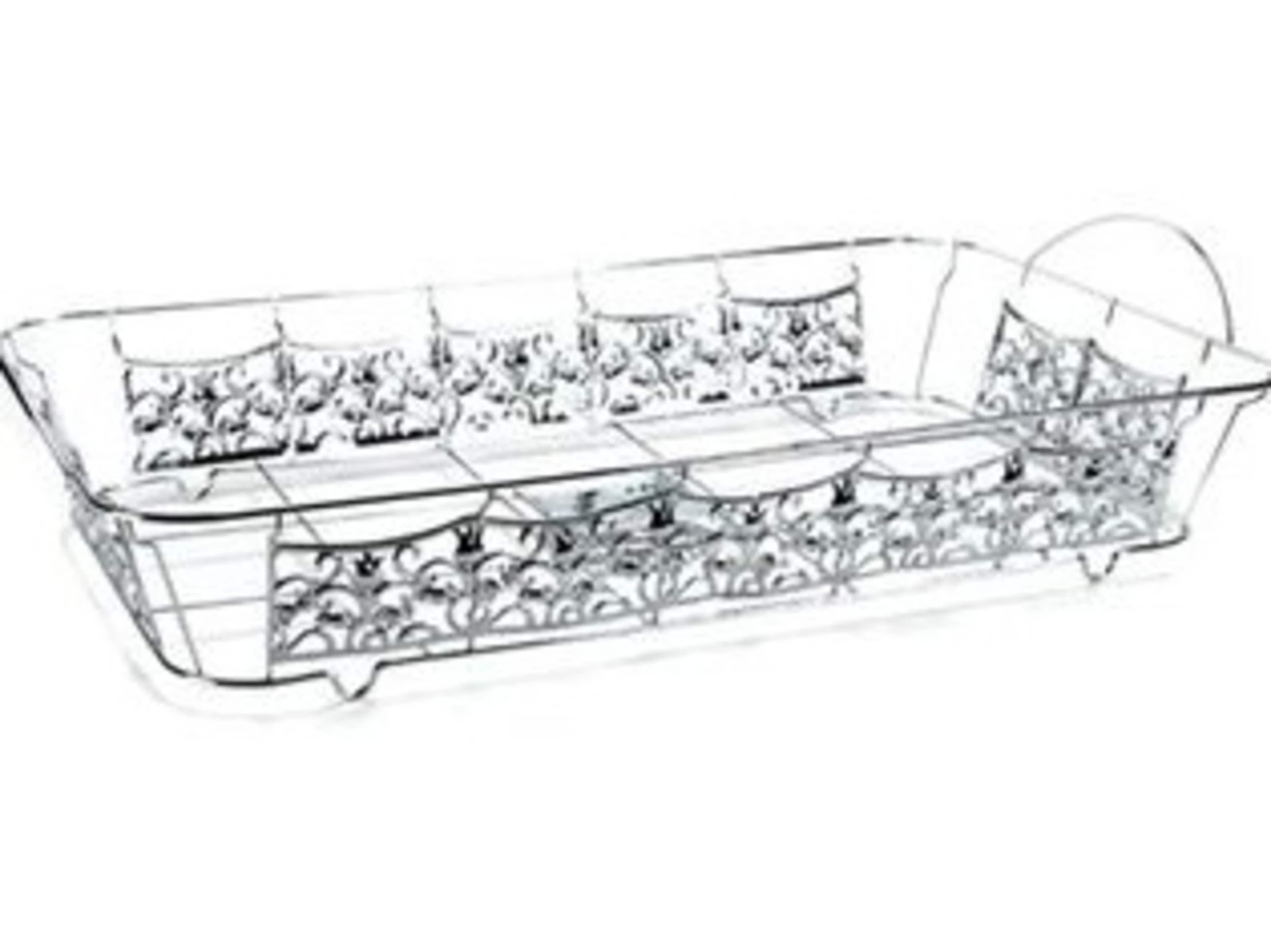 Silver Decorative Aluminum Pan Holder
