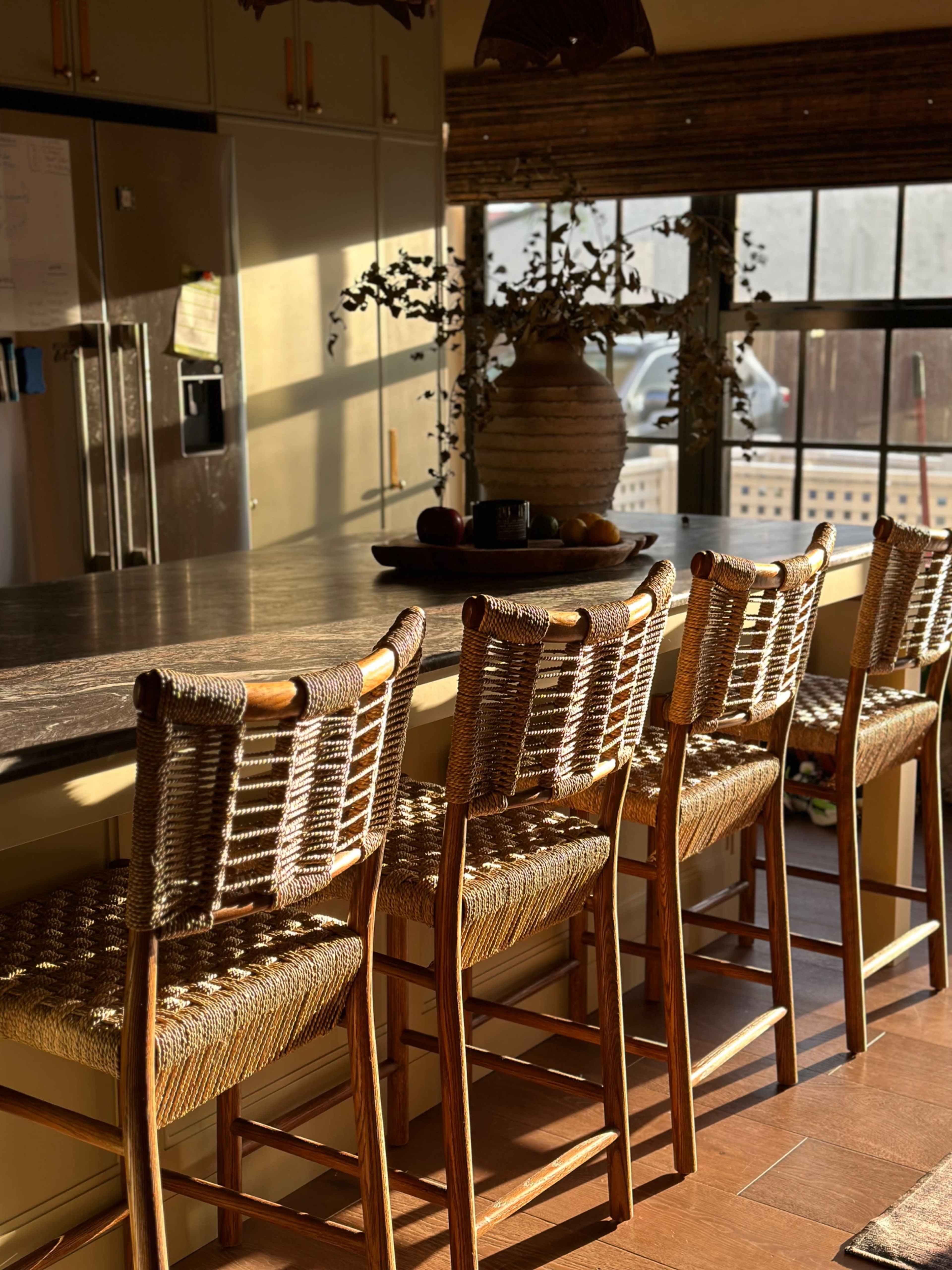 Urban Home Offering Vaulted Wood Ceilings With a Unique Kitchen and Design Image in West End, Miami, FL