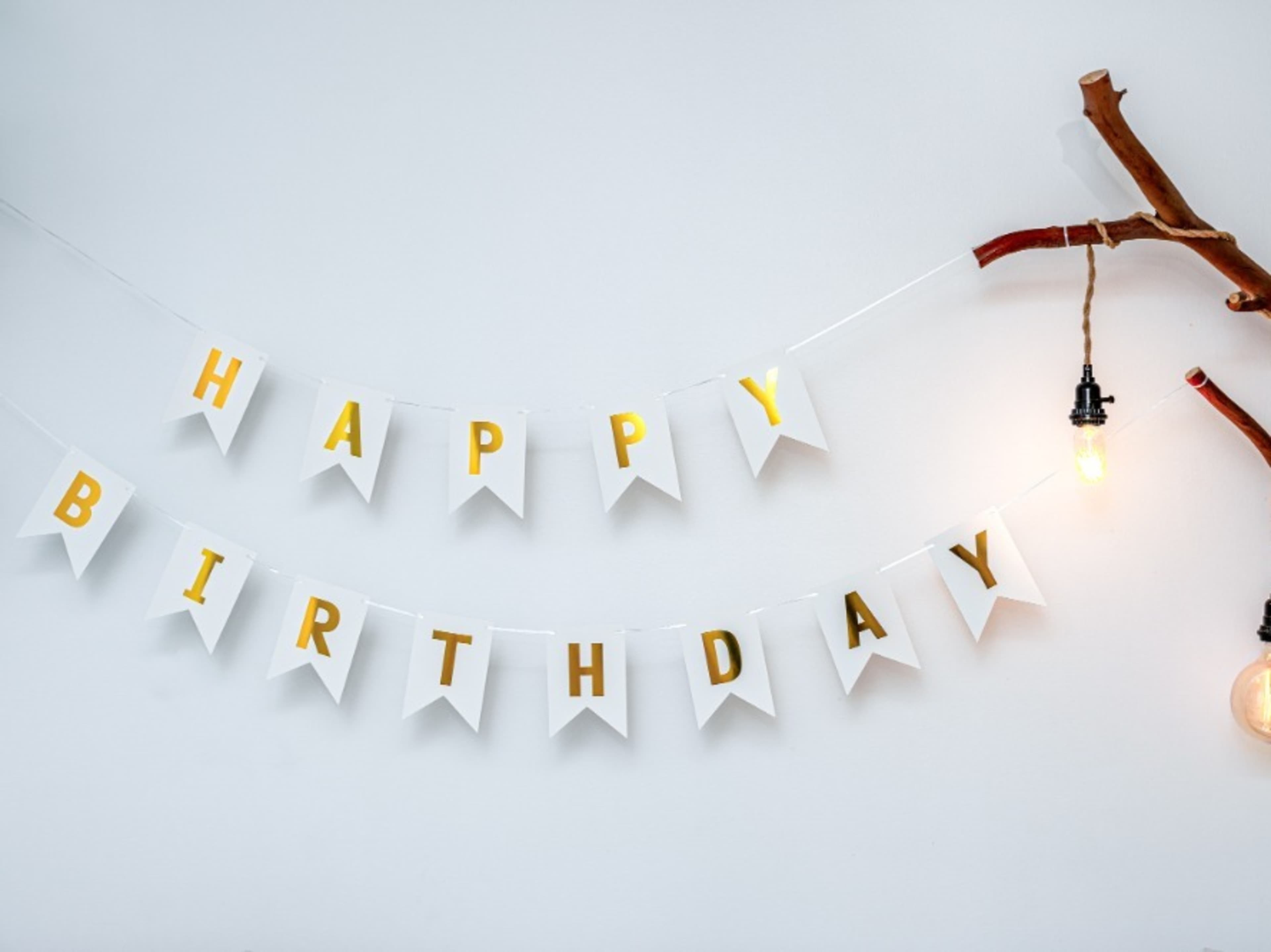 Birthday garland