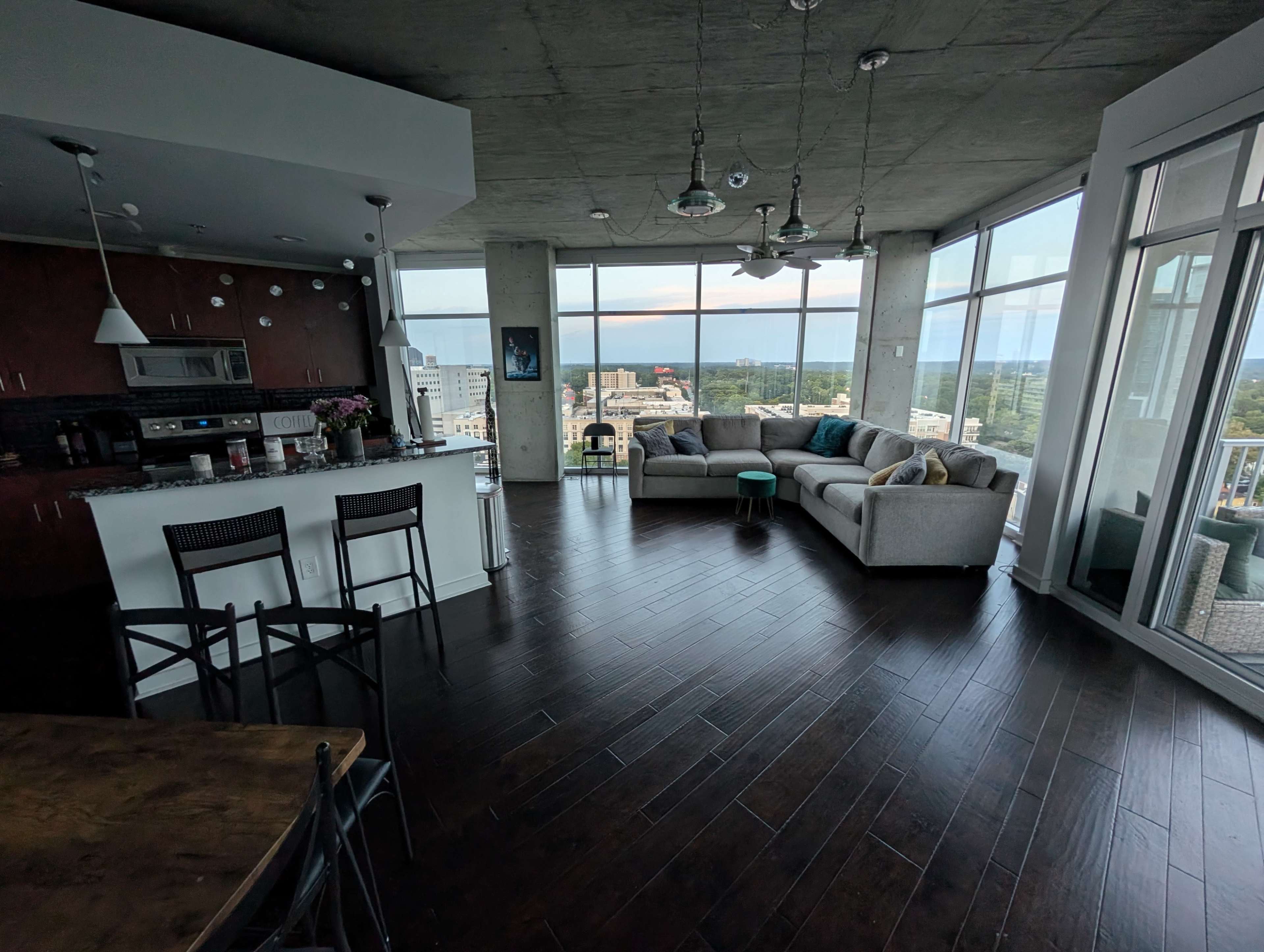 Image showcasing Creators Origin | Downtown Condo with top-to-bottom windows and Skyline ...