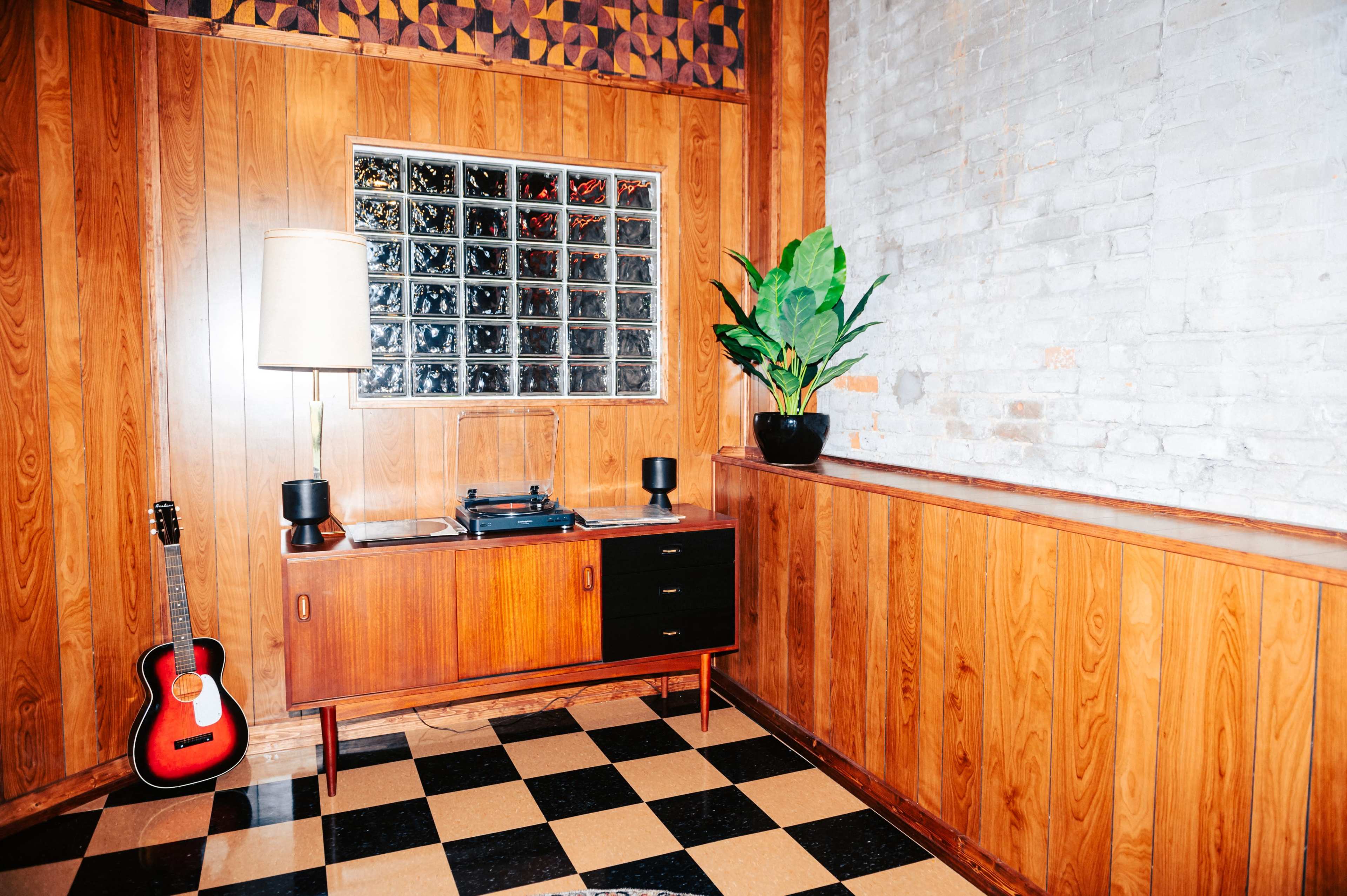Mid century modern, Sexy, Barbershop speakeasy Image in The Gulch, Nashville, TN