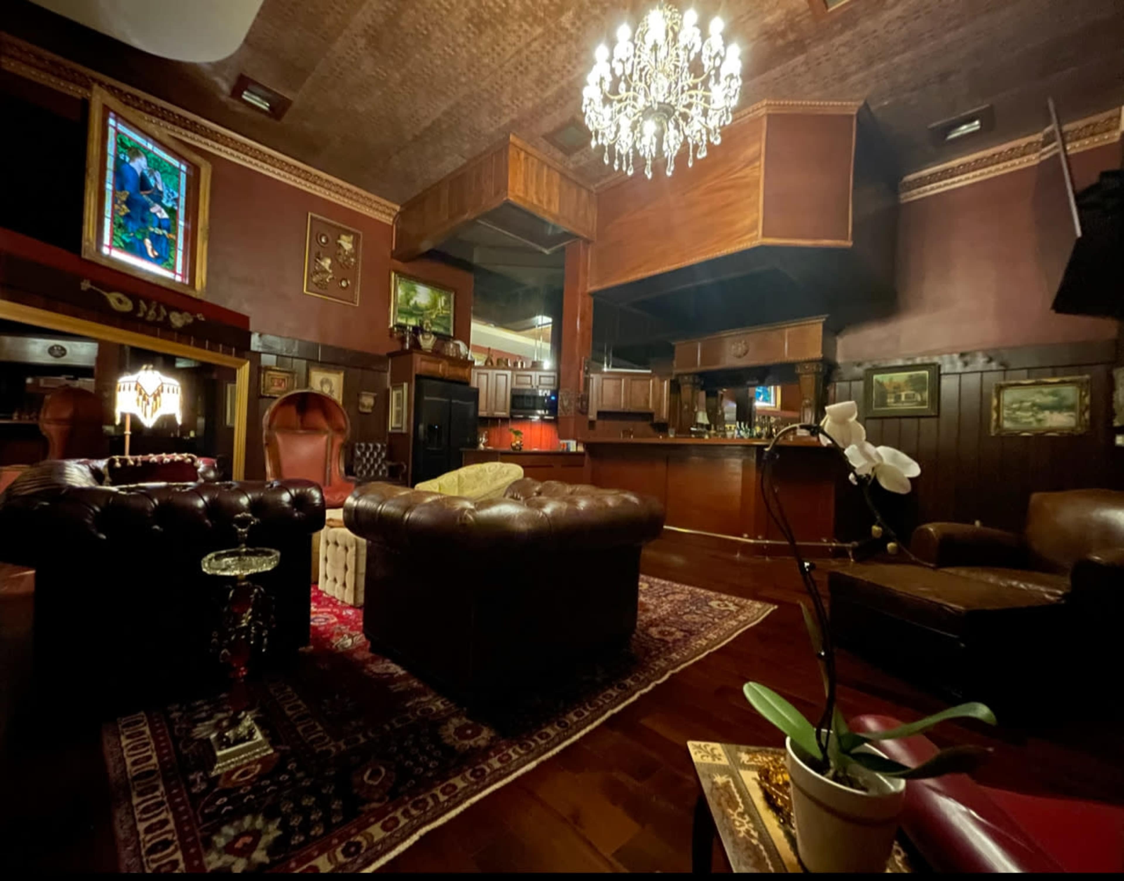 Bar lounge with a fireplace and stage. Image in North Hollywood, North Hollywood, CA