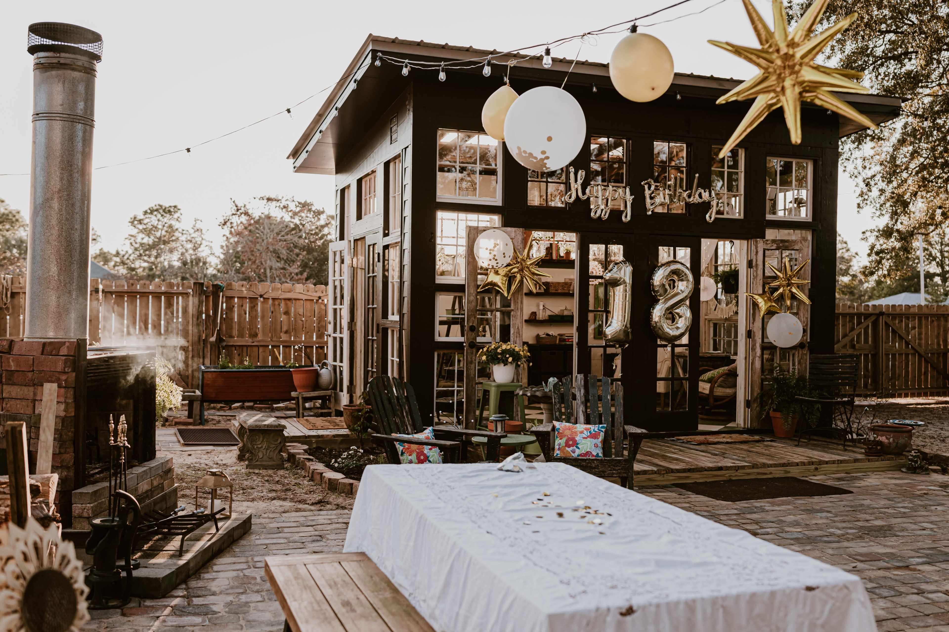Sunlit Oasis: Glass Greenhouse and Patio Retreat Image in Navarre, Navarre, FL