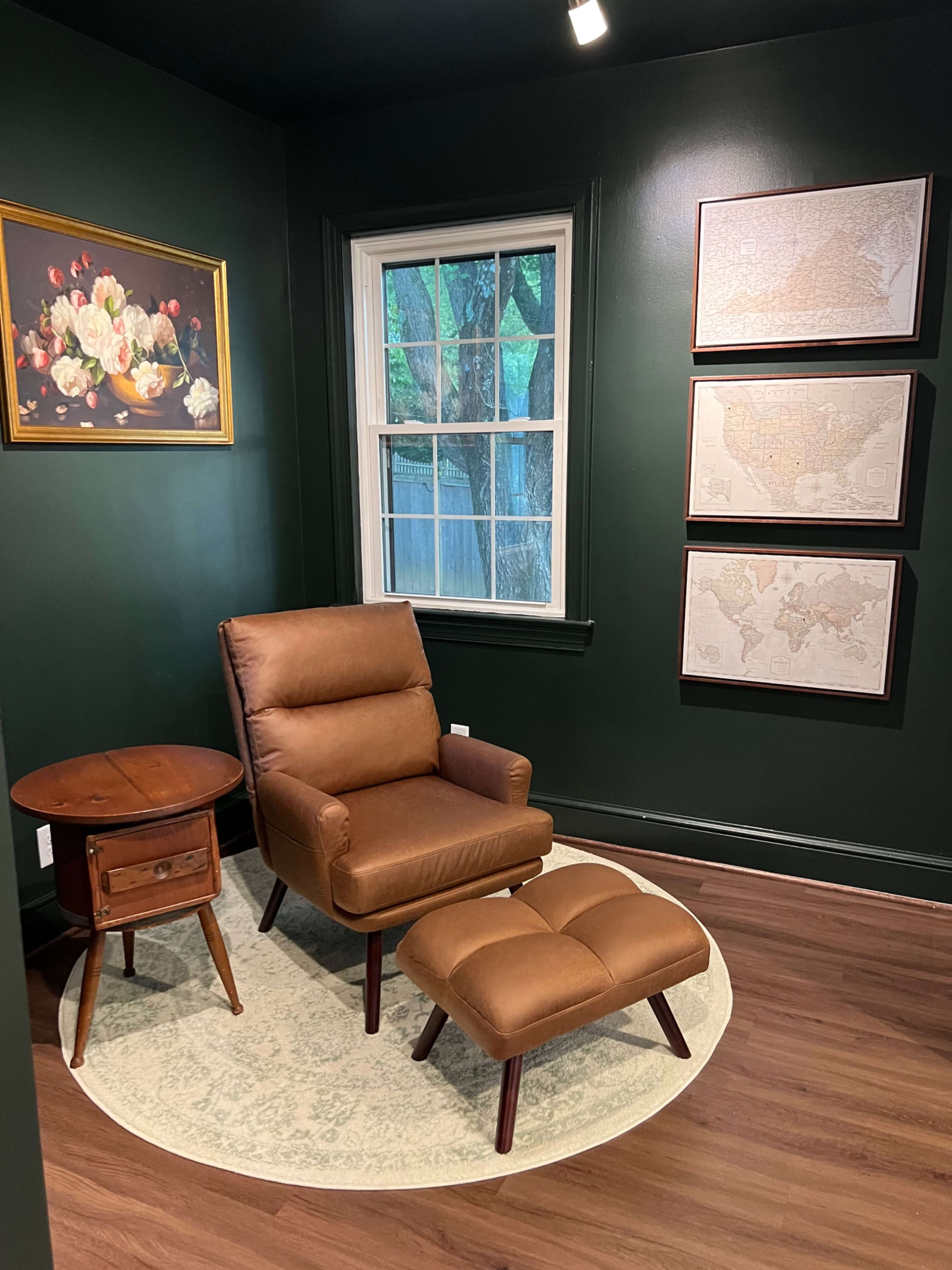 Light-Filled 1947 Cape Cod with Green Study, Fireplace & Bistro-Lit Patio Image in Warrenton, Warrenton, VA