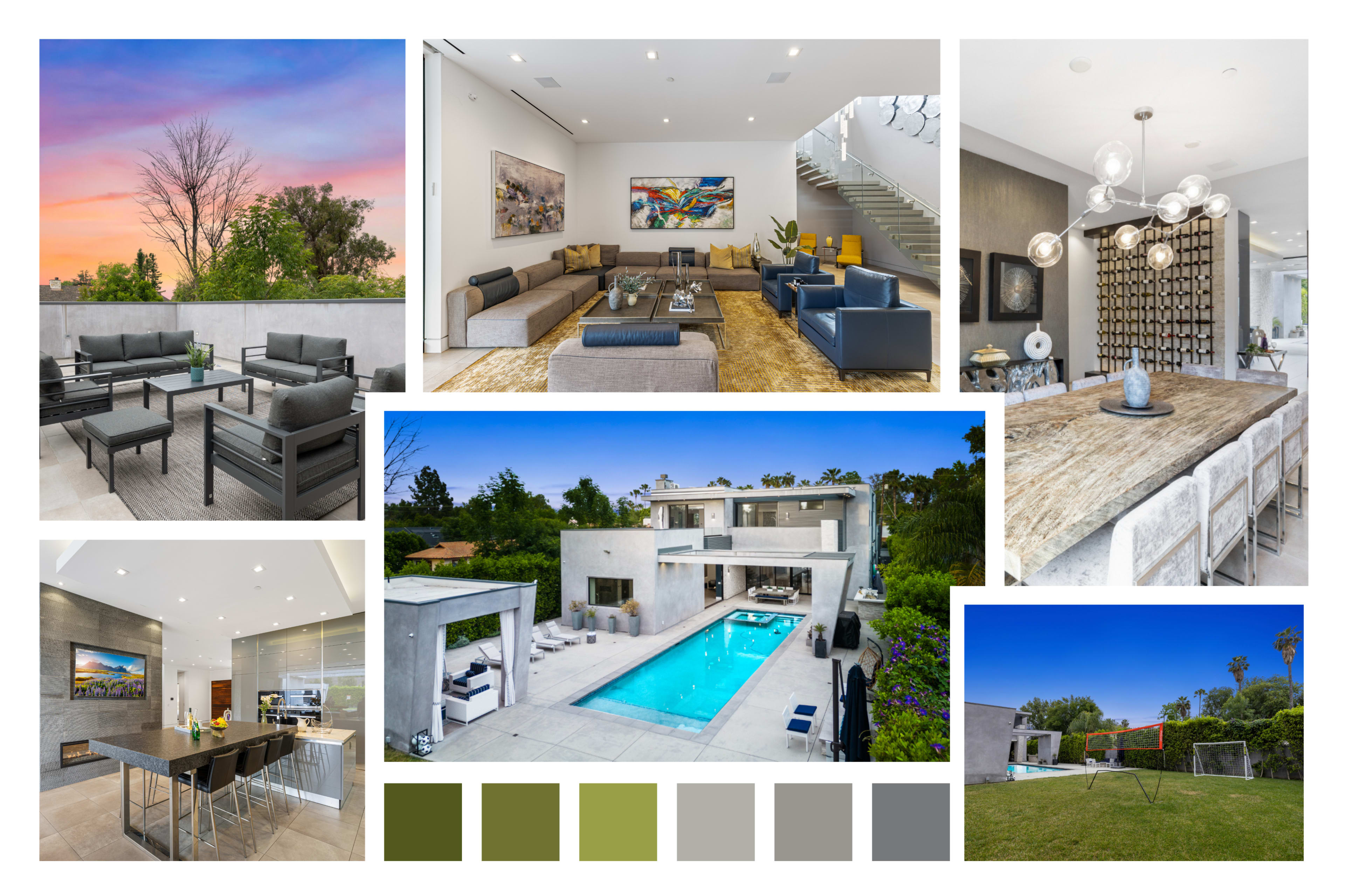 SLEEK DESERT MODERN/ COURTYARD POOL & VIEWS Image in Tarzana, Los Angeles, CA