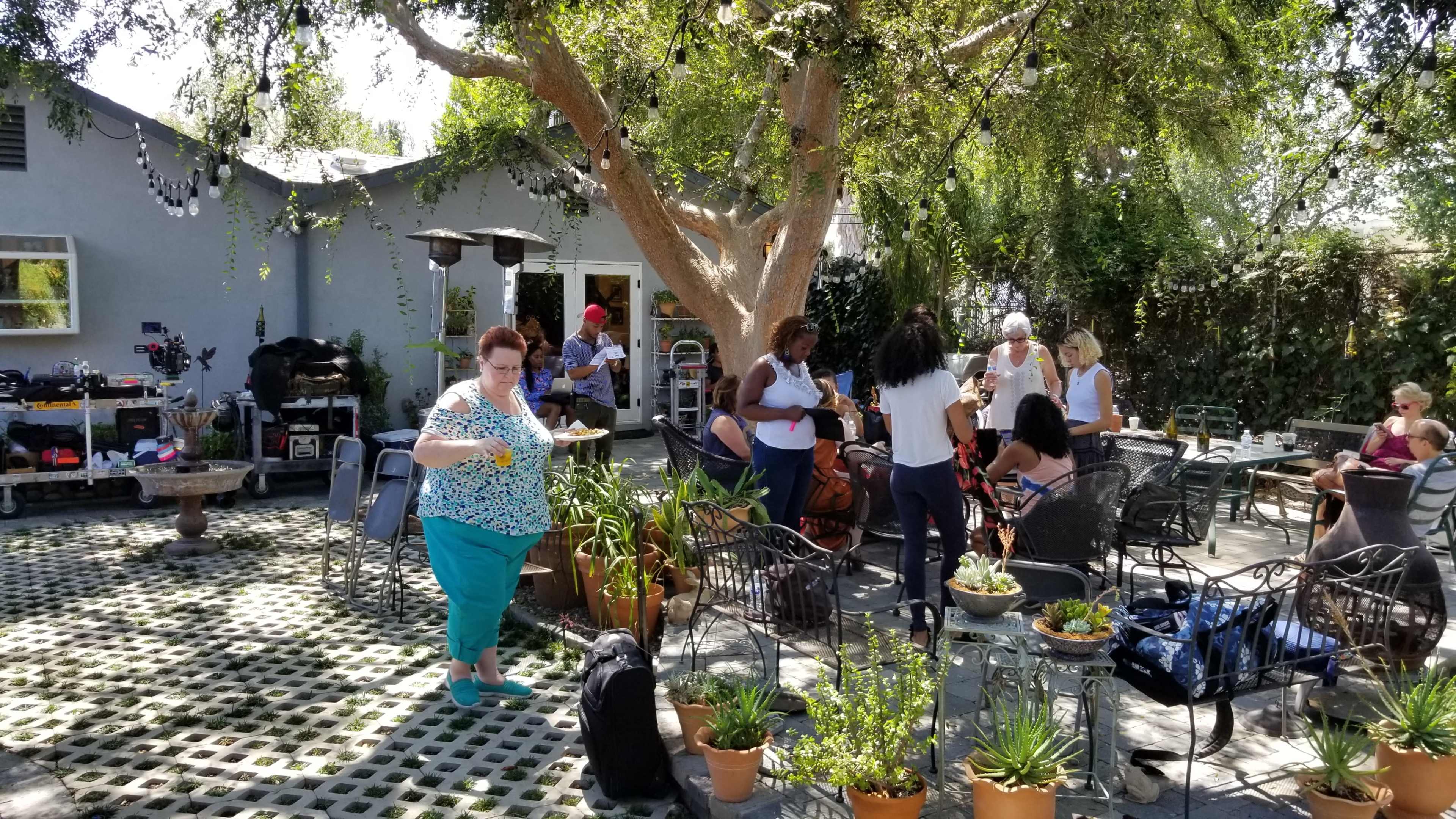 Outdoor garden setting with Koi pond Image in Sun Valley, North Hollywood, CA