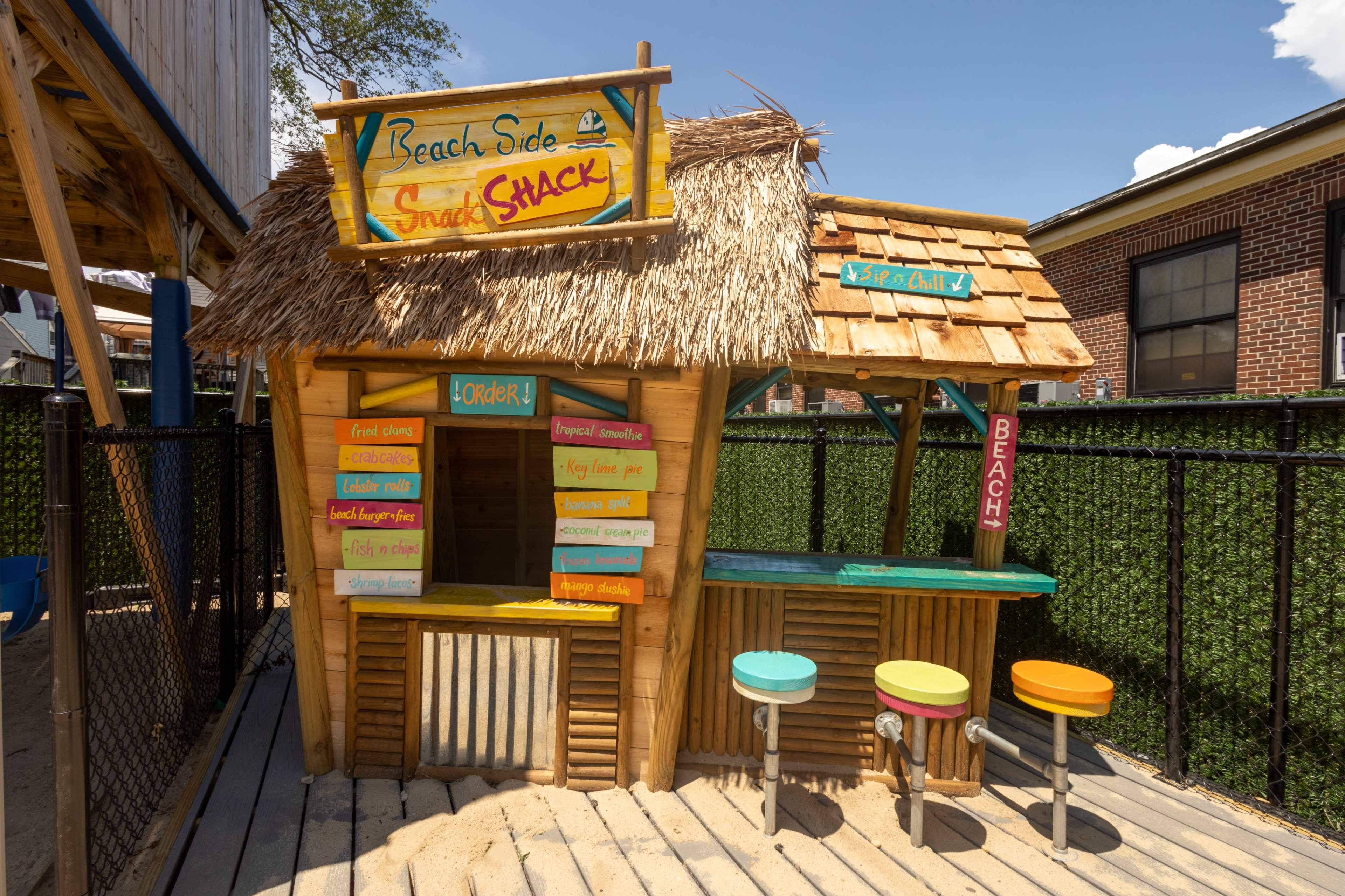 Bright Caribbean Beach Themed Playground Image in Hempstead, East Rockaway, NY