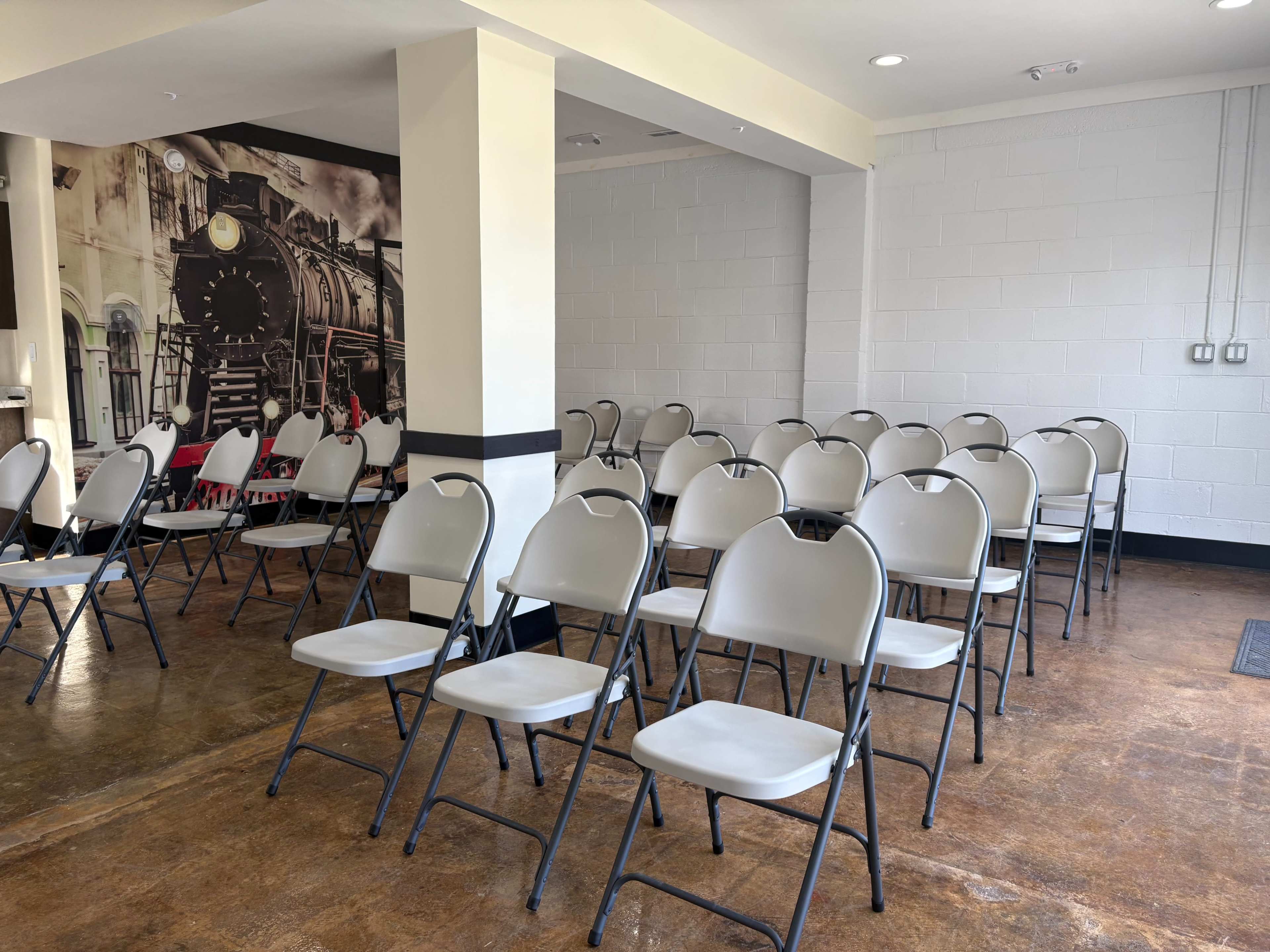 Cozy, private event space with vintage locomotive dining car bar/lounge suite Image in Highland Springs, Highland Springs, VA