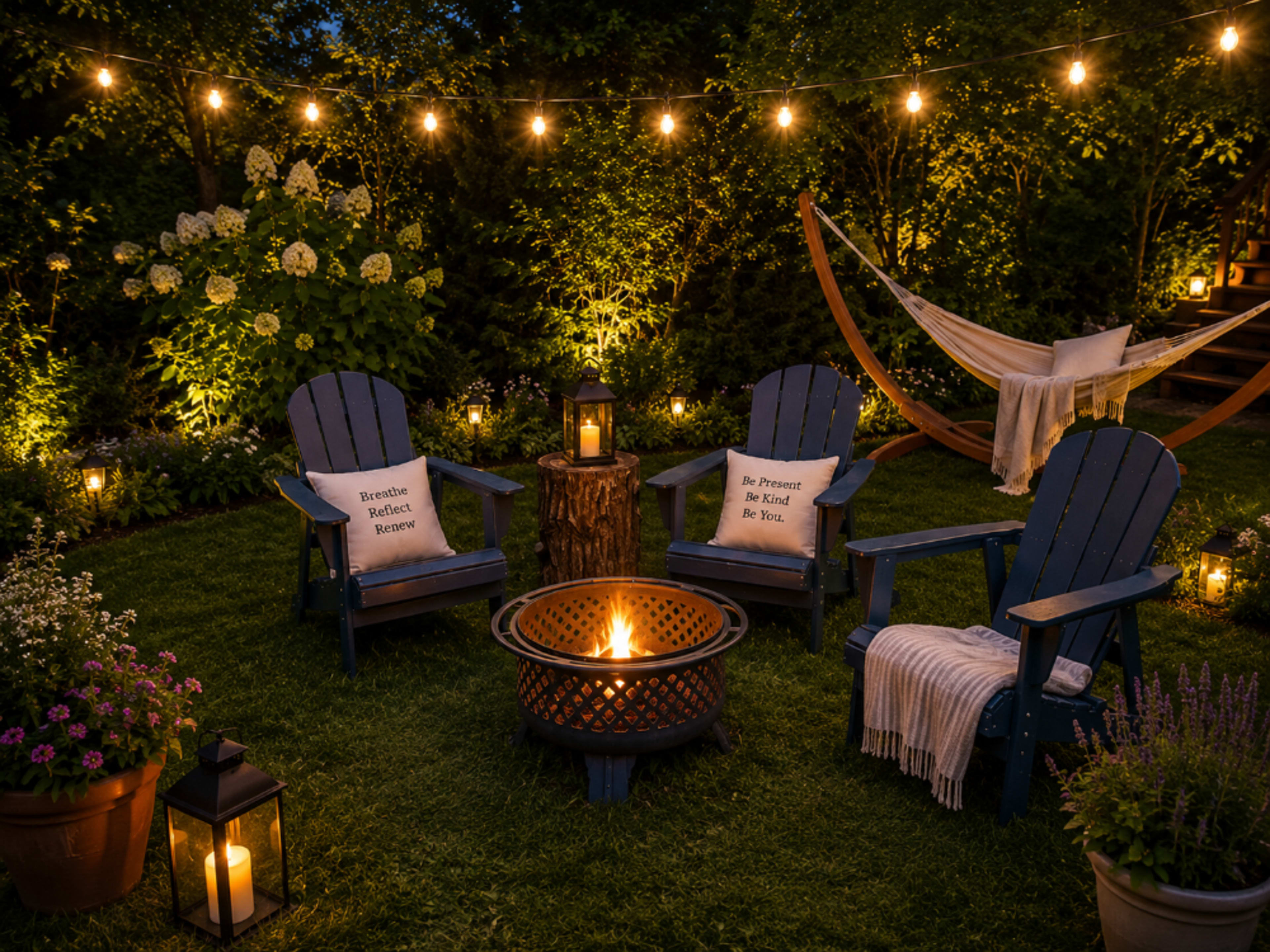 🔥 Cozy Evening Fire Pit Experience
