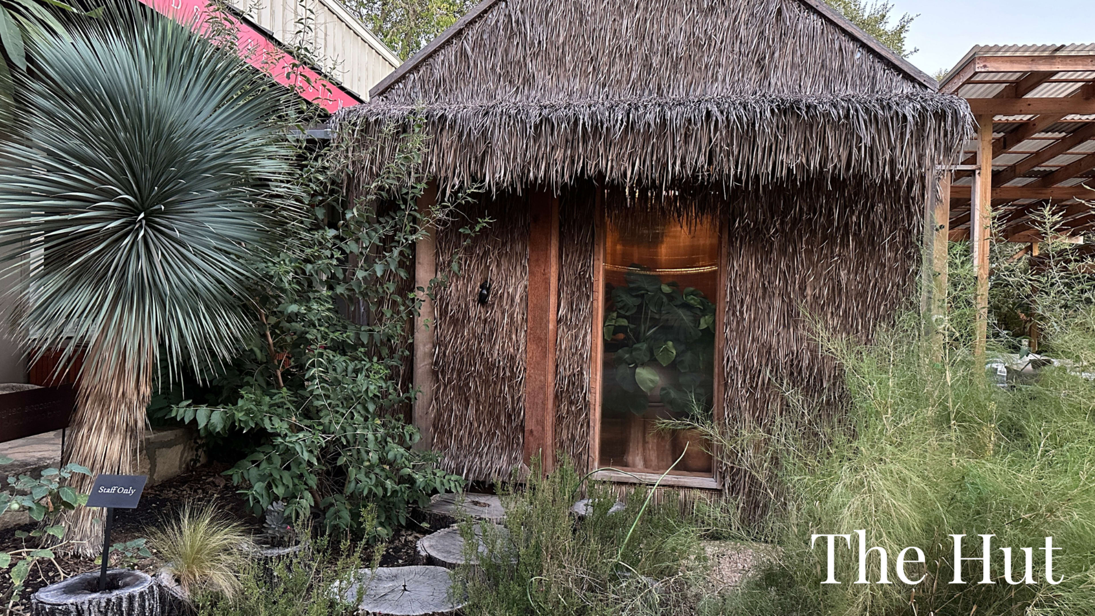 Quaint Thatched Hut Image in Shepard Of The Hills, Austin, TX