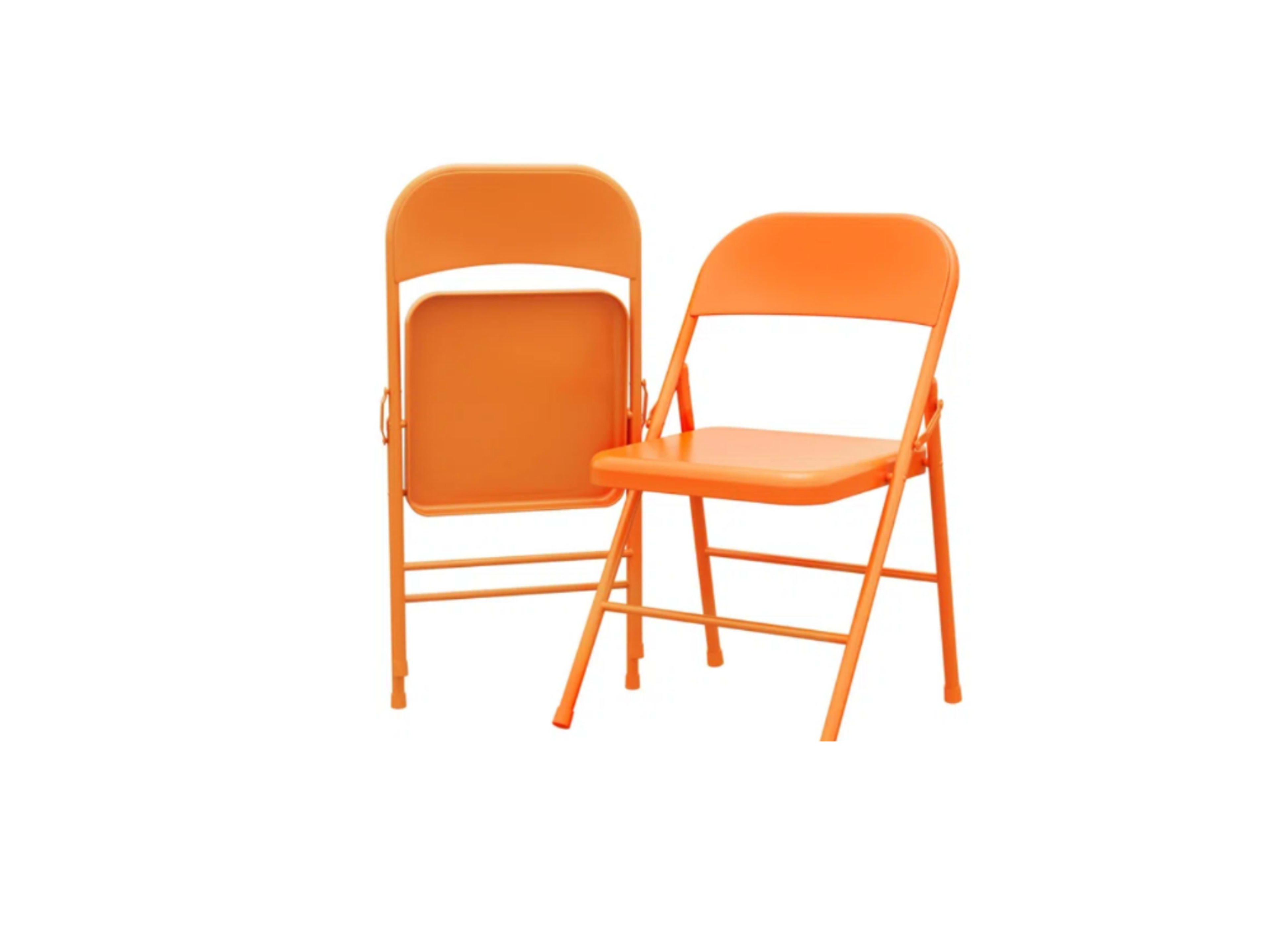 23 Orange Folding Chairs