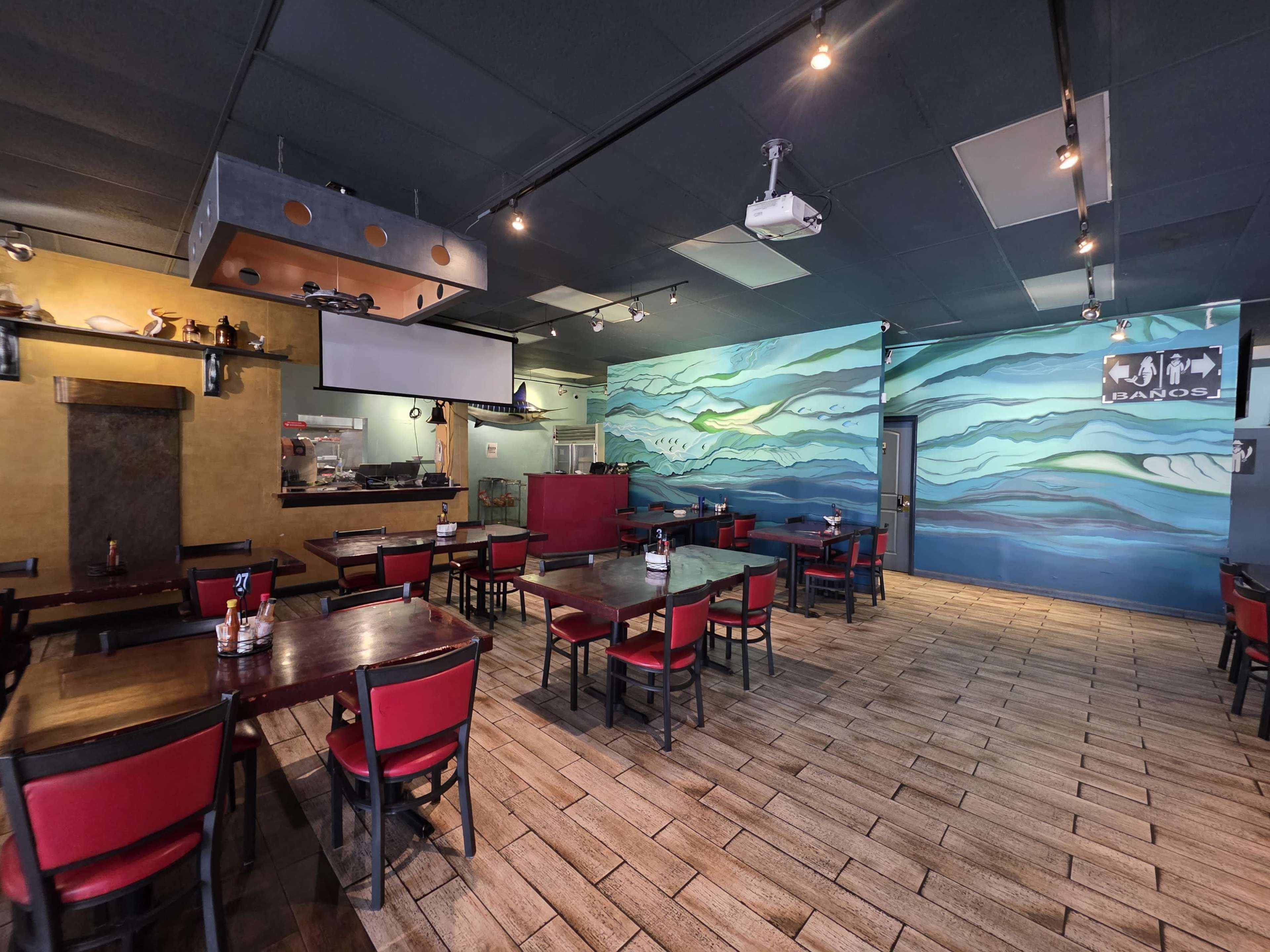 Mazatlan Style Seafood Restaurant   ,with Stage , big Bar  Nice Sound ,tv's  nice Lightning   we can turn it on to a Night club as well ... Image in Palmdale, Palmdale, CA