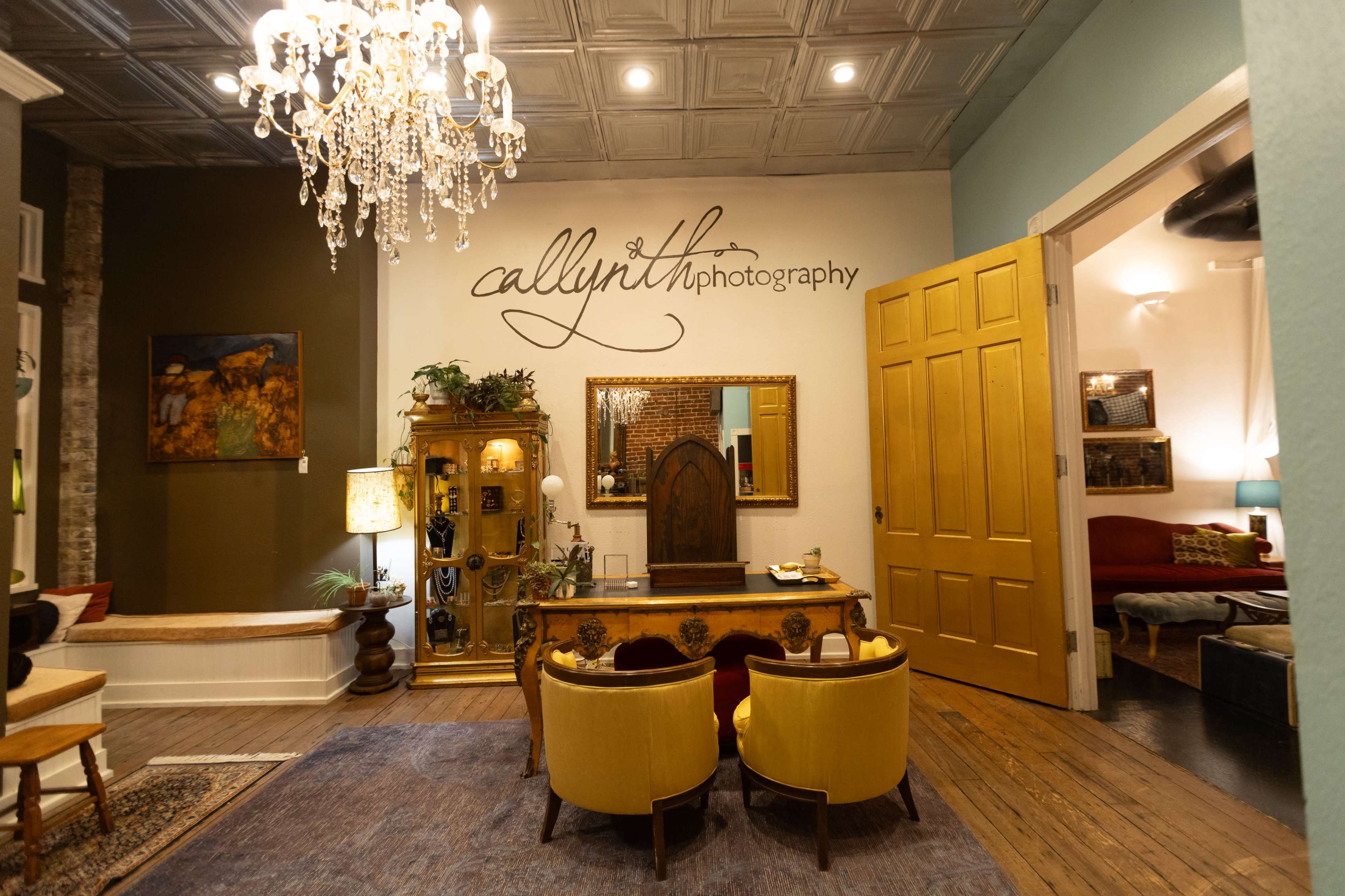 Downtown studio with color changing corner cyc wall Image in Downtown, Tyler, TX