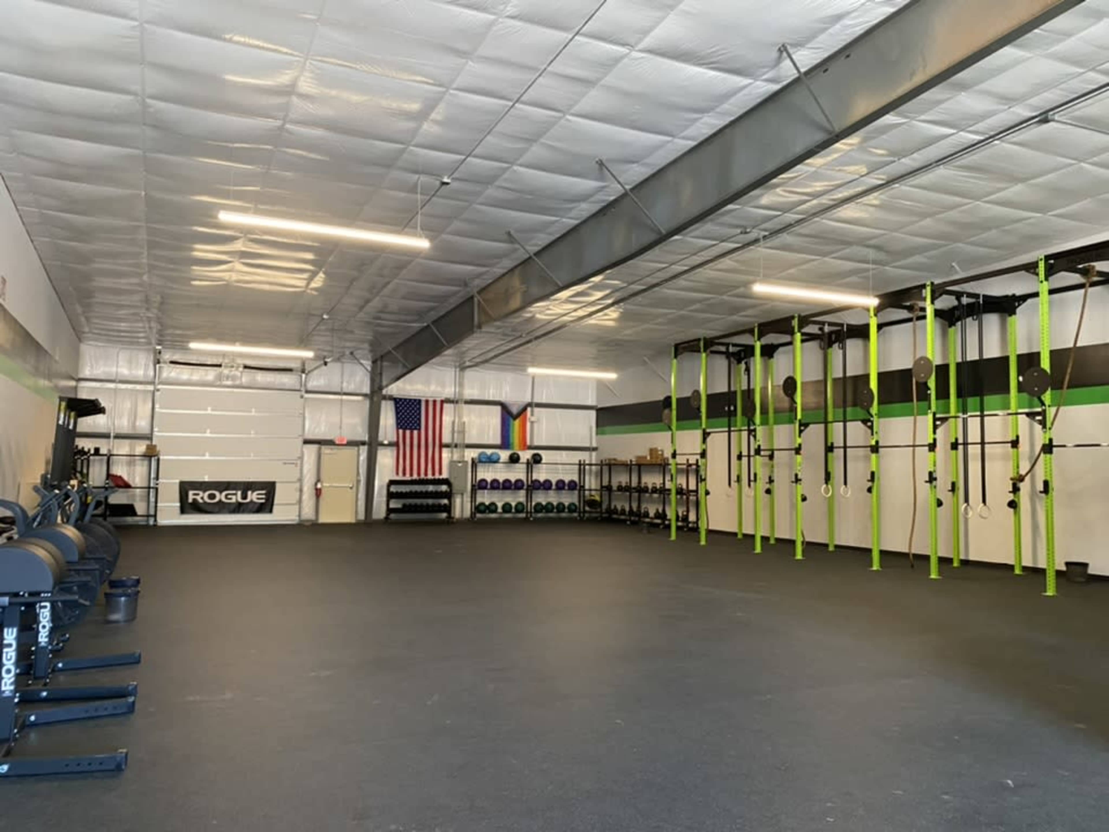Clean and Organized CrossFit gym with Ample Space Image in Youngsville, Youngsville, NC