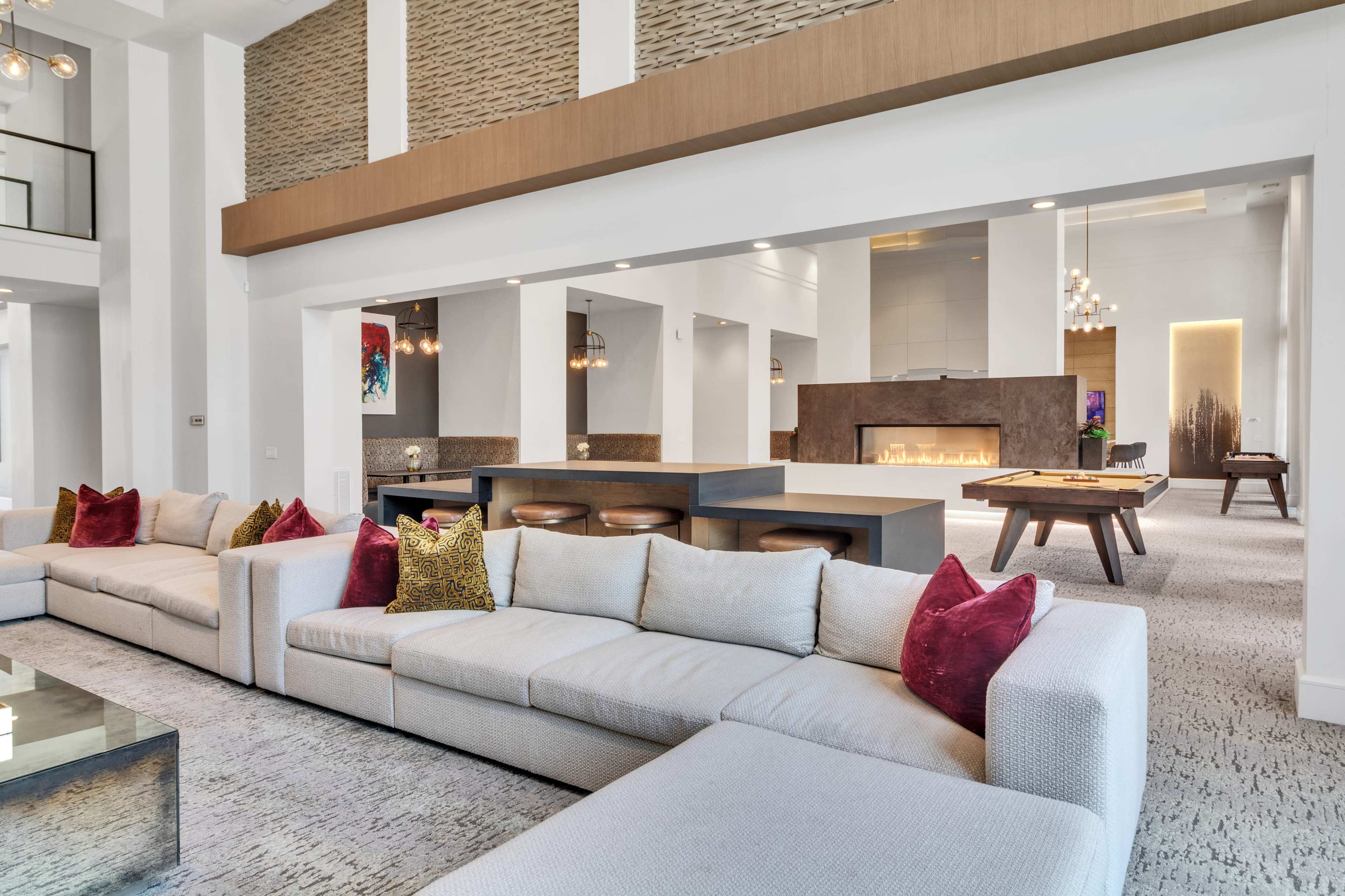 Spring, TX Luxury Social Lounge with Pool View Image in Grill and Fire Pit Area, Houston, TX