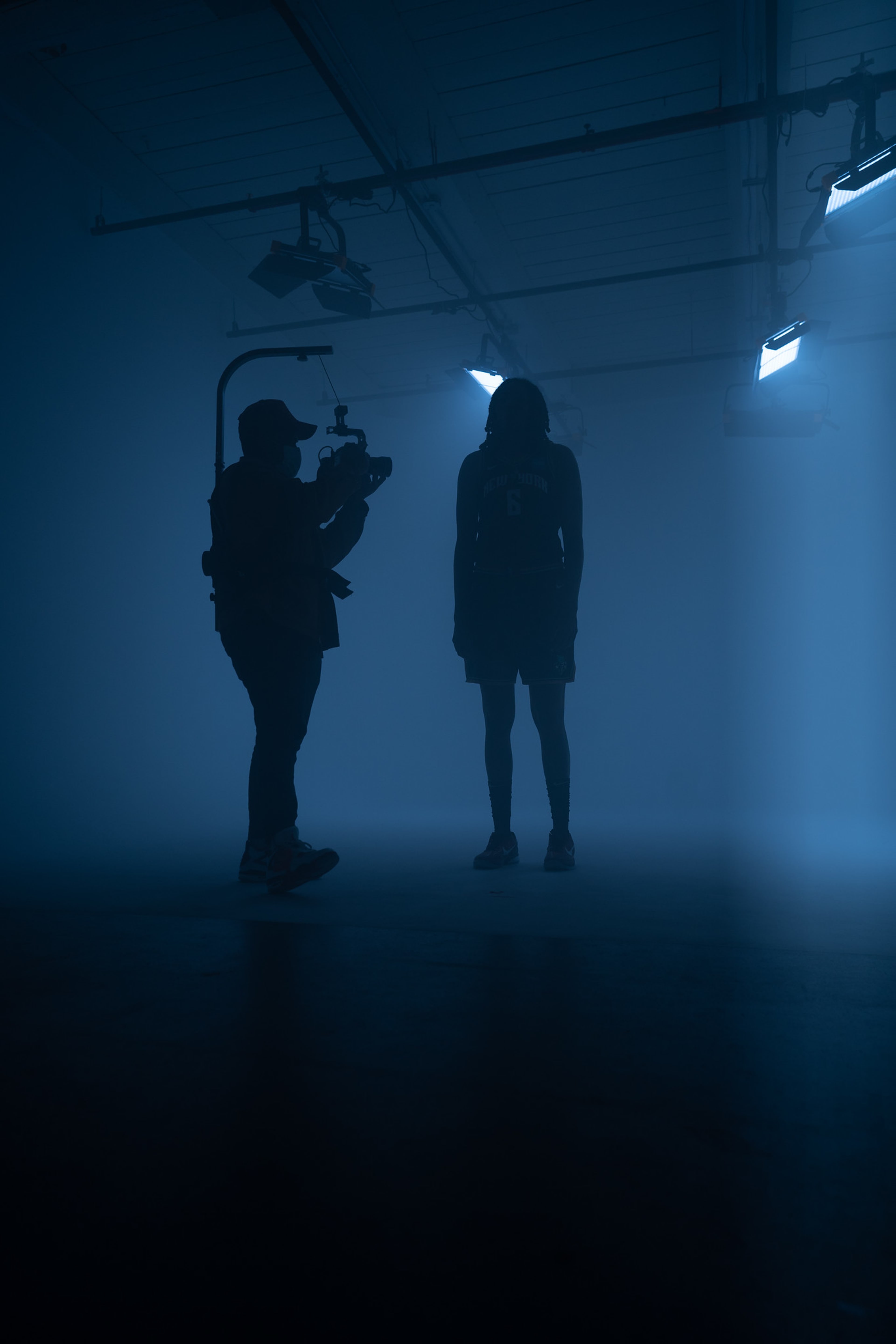Video shoot for a commercial