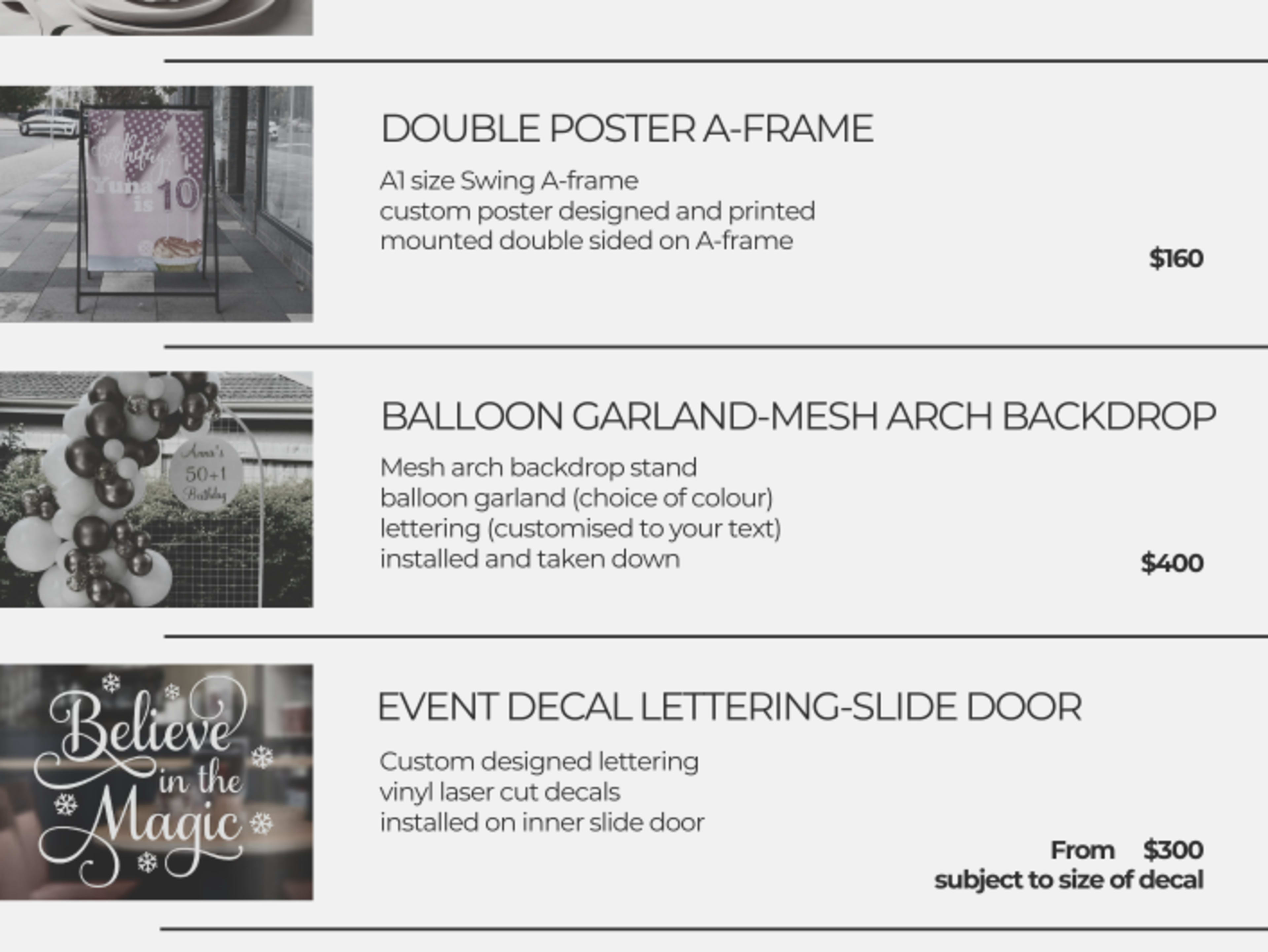 BALLOON GARLAND - mesh arch backdrop