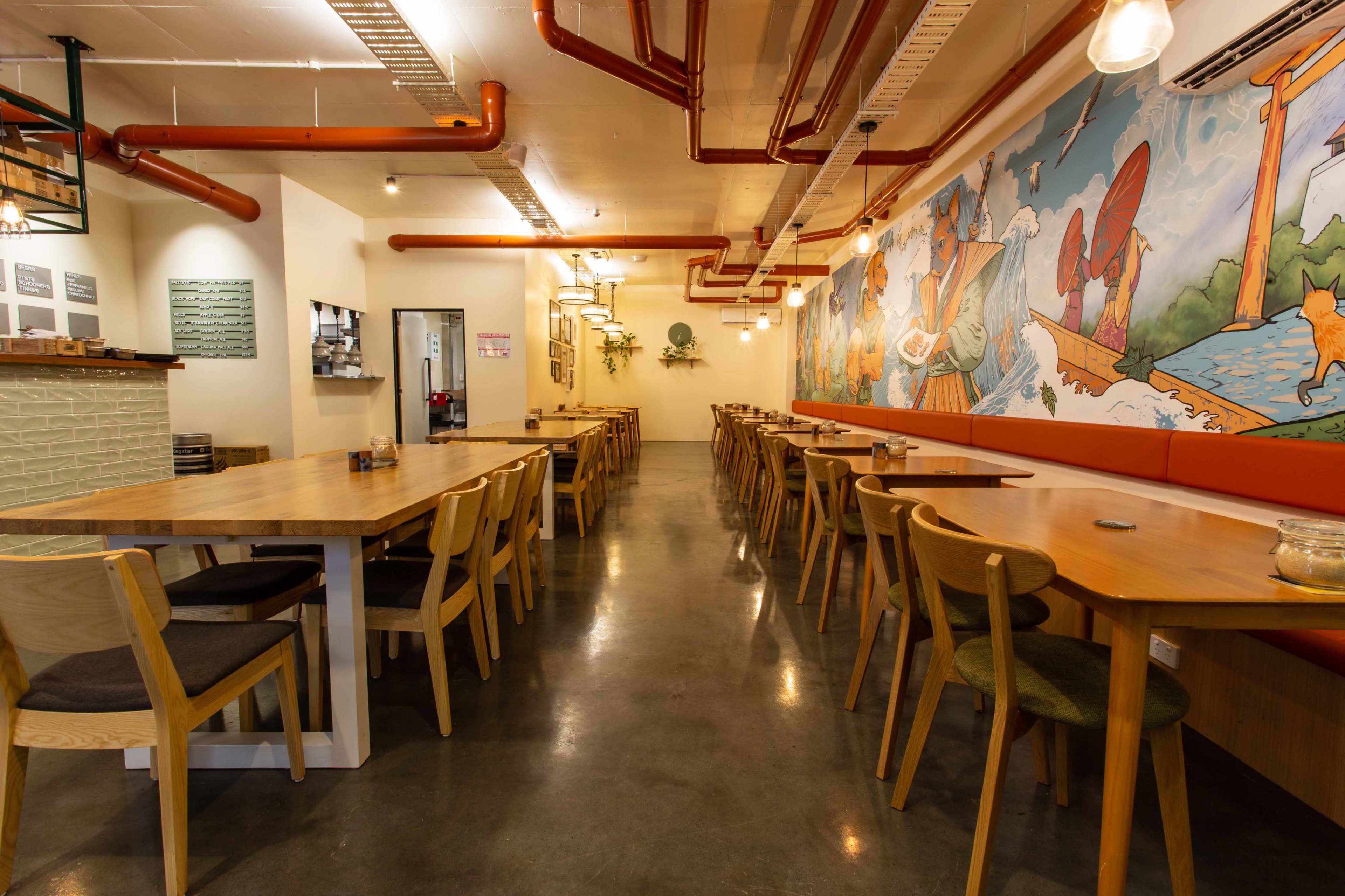 Modern Event space with Mural wall and break out alfresco Image in Stones Corner, Stones Corner, QLD