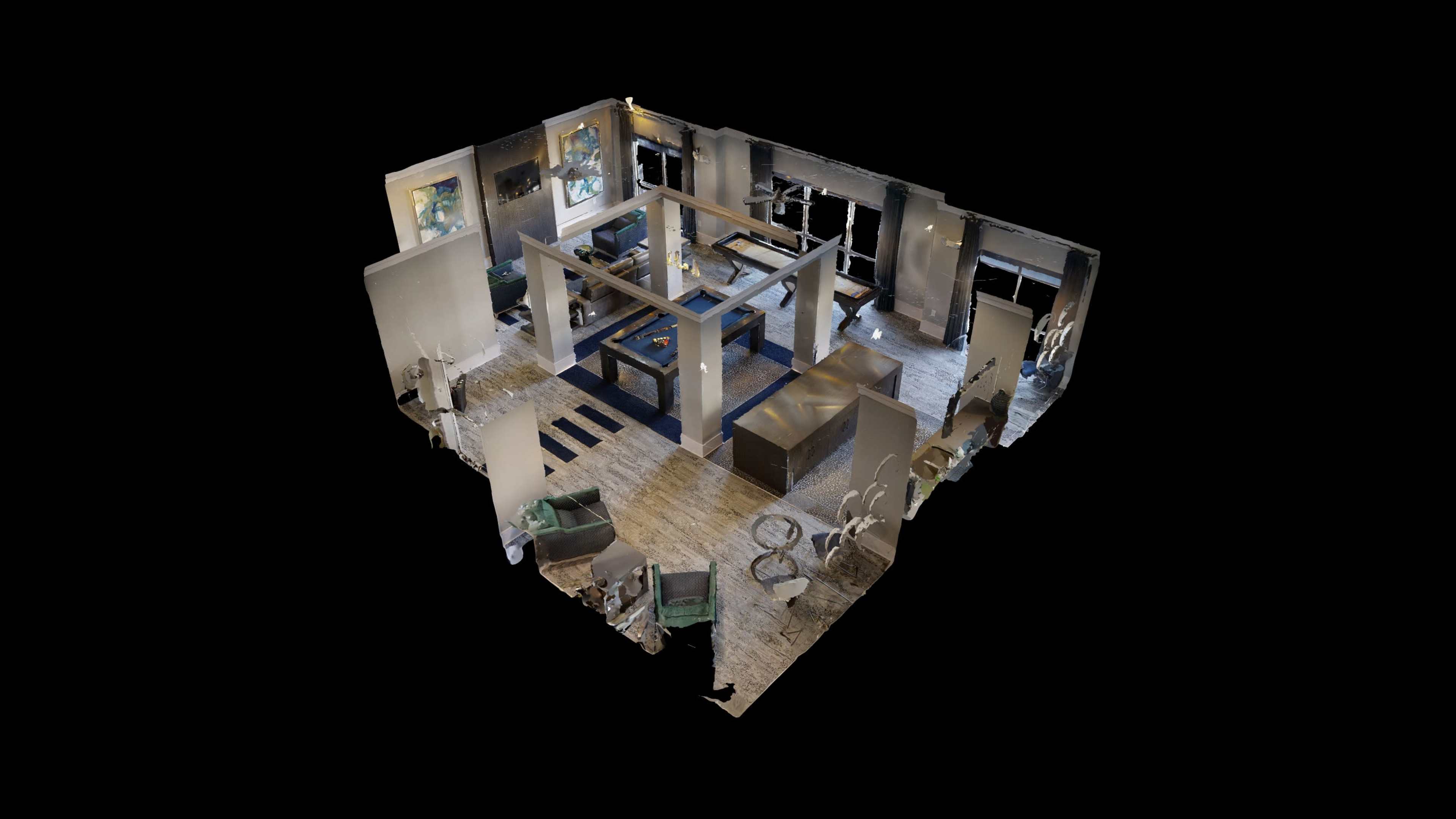 Bright and luxurious lounge with billiards table and kitchenette for entertaining! Image in Mooresville, Mooresville, NC