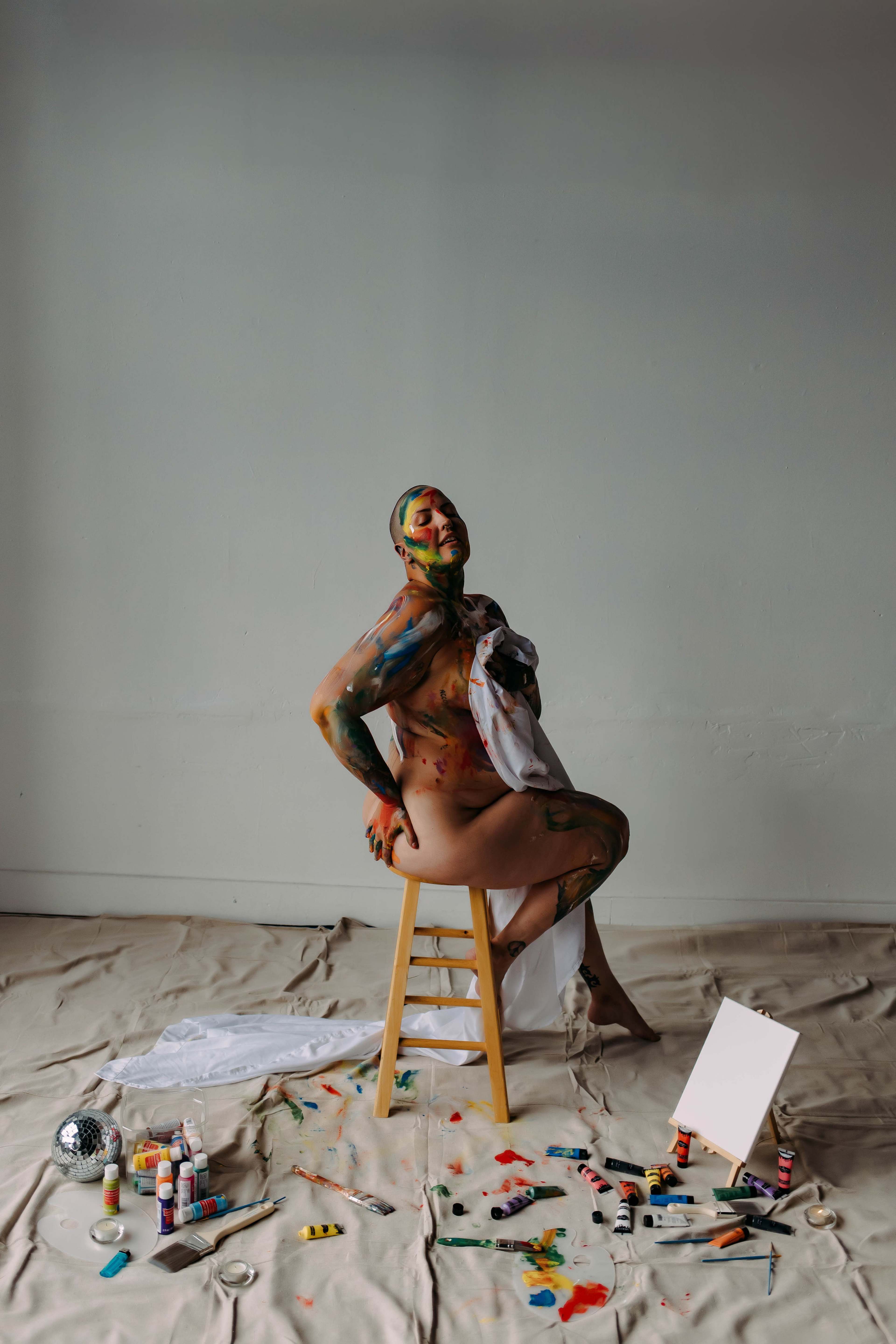 Boudoir photo shoot
