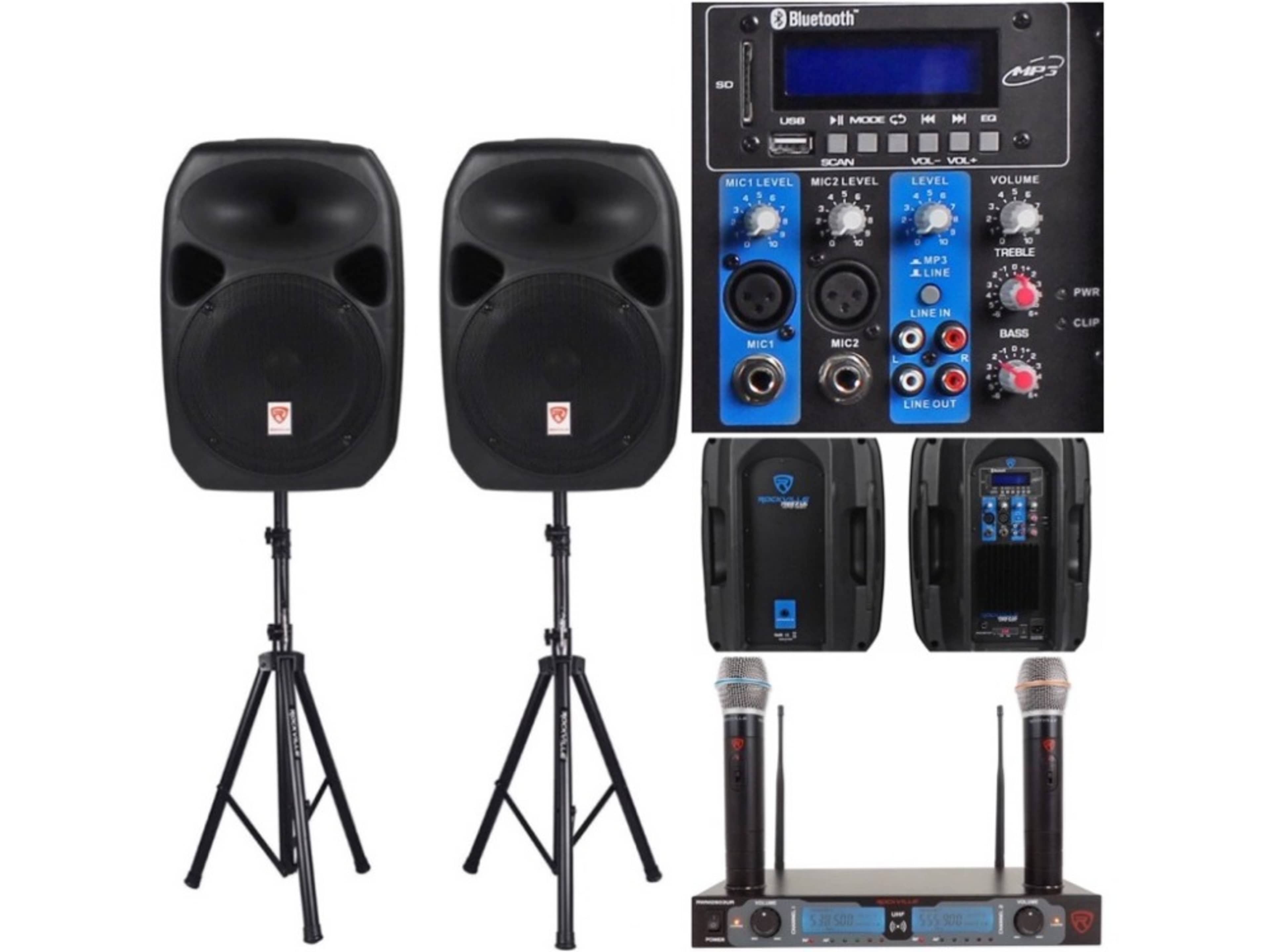 Rockville Portable Bluetooth PA System