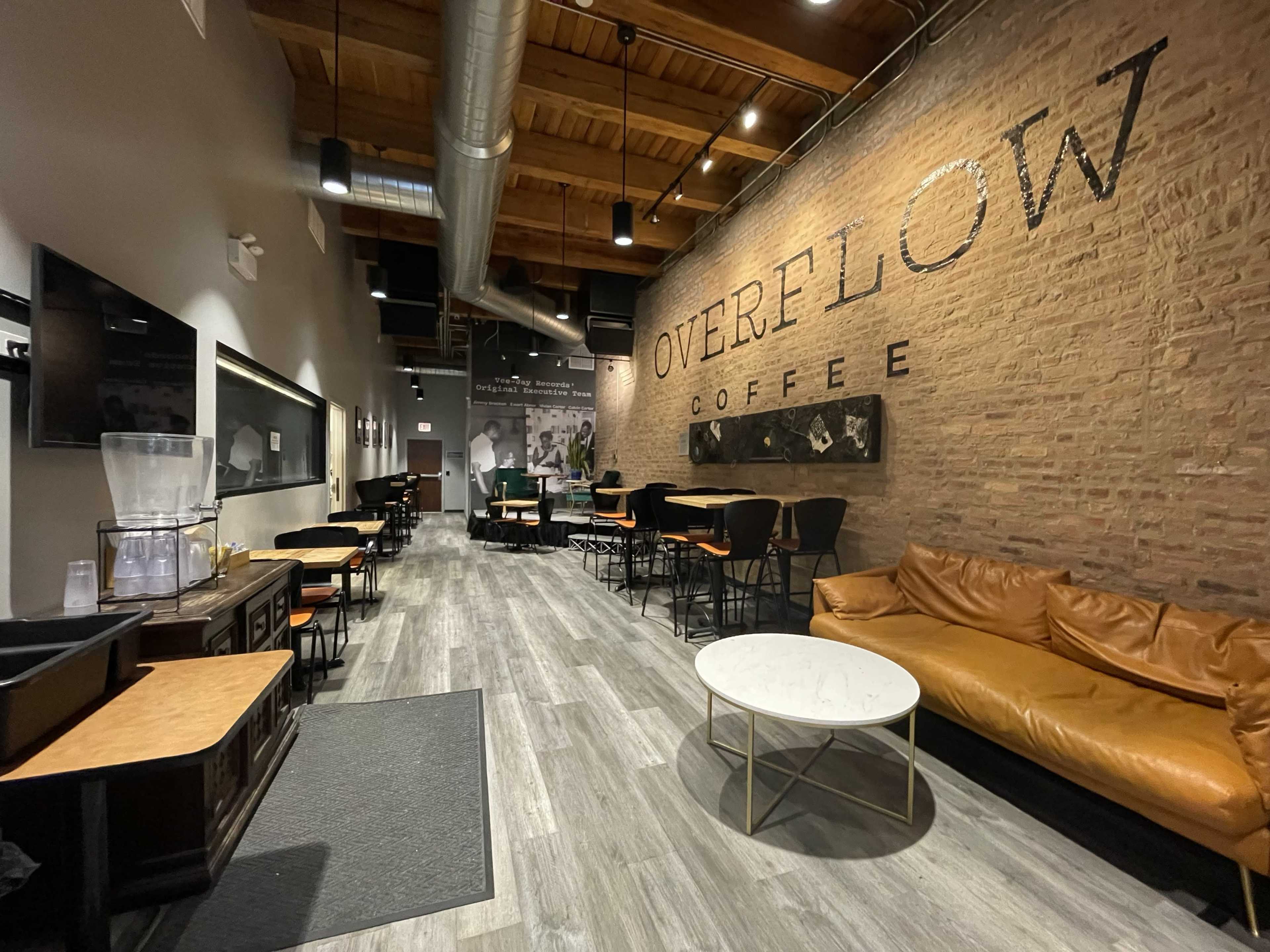 Downtown Coffee Shop with Michigan Avenue View Image in Near South Side, Chicago, IL