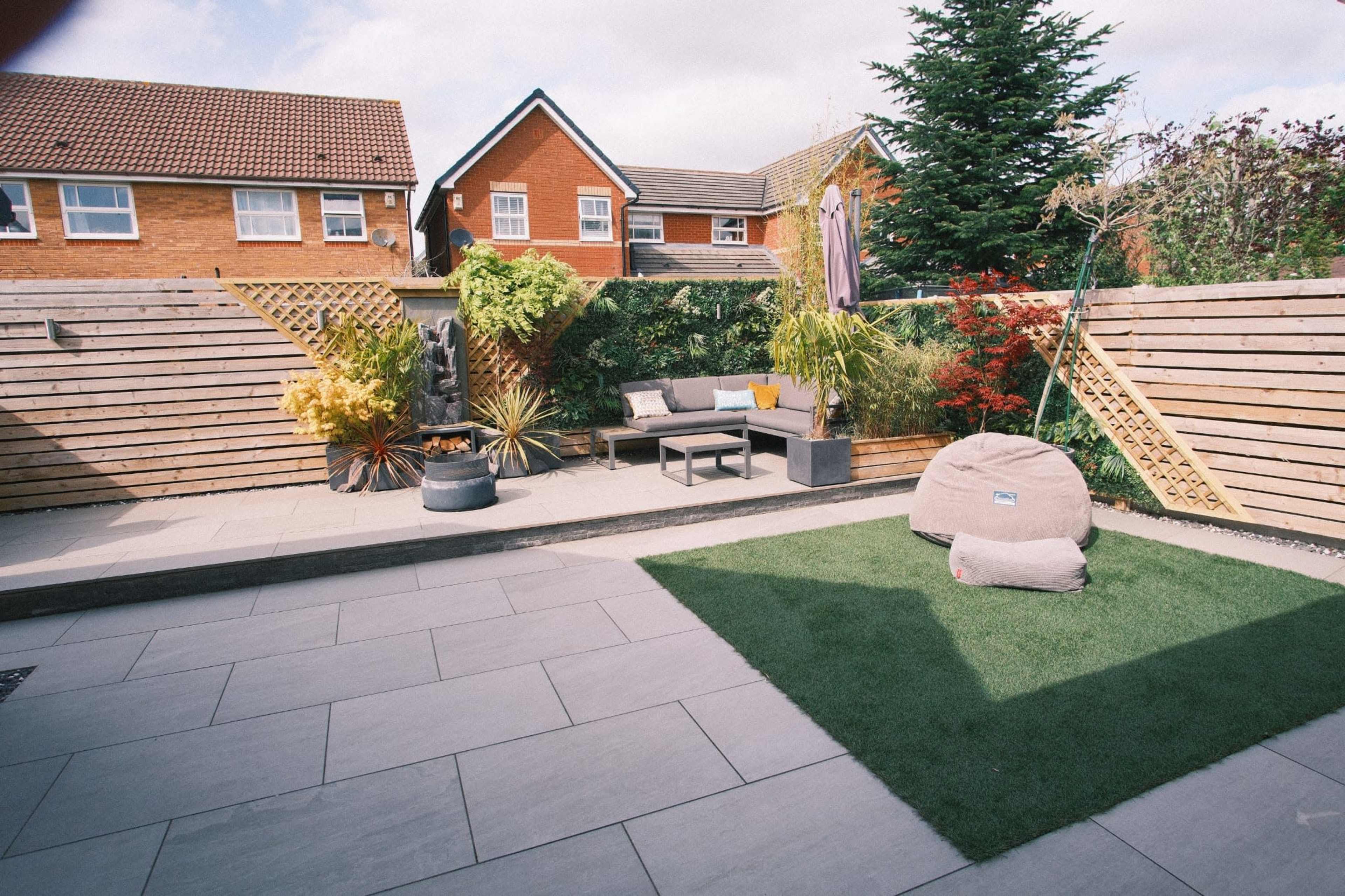 Modern and fun kitchen with open plan living space leading to a modern back garden Image in Euxton, Euxton, Chorley, ENG