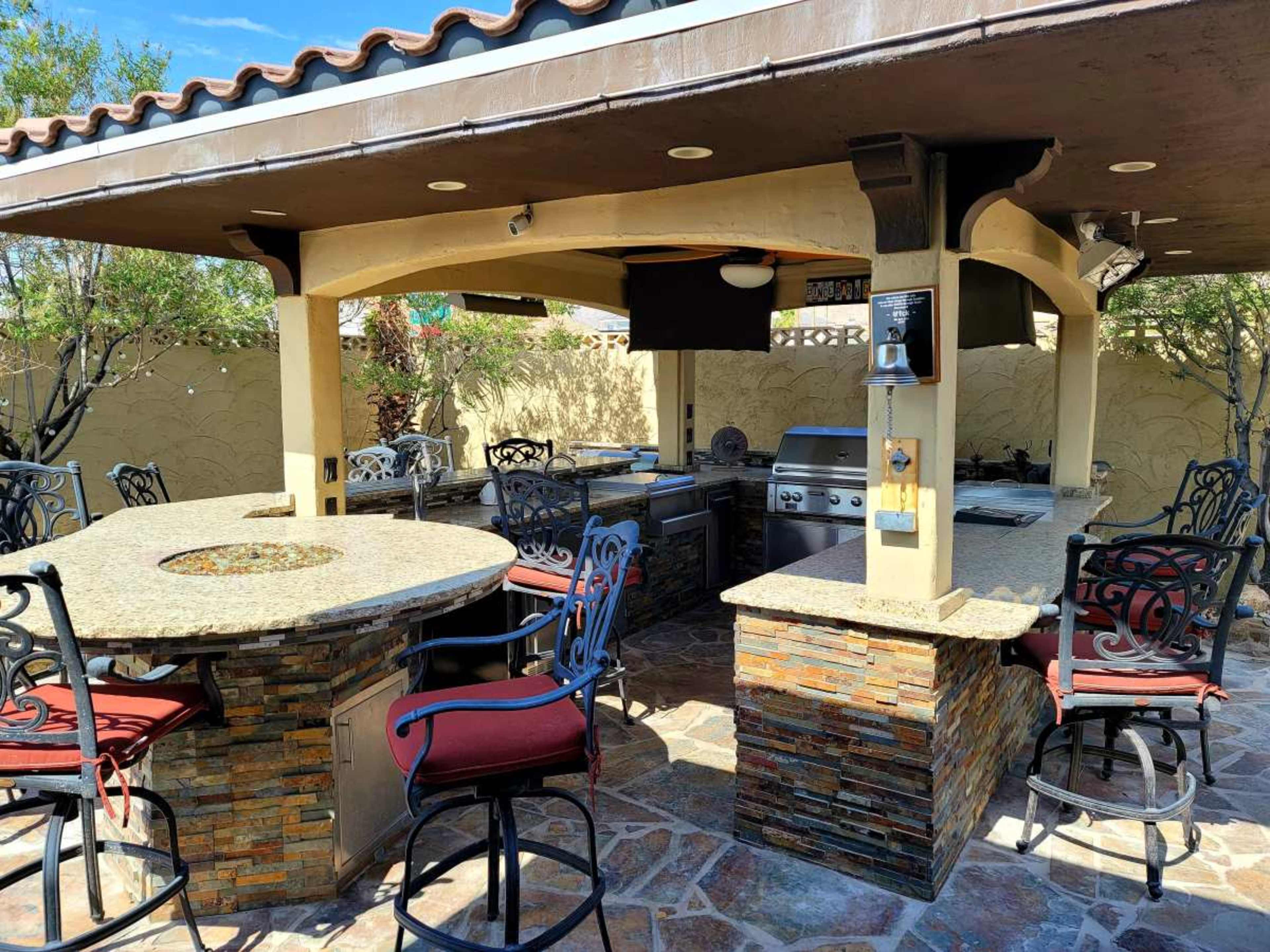 Backyard Oasis with Pool, Outdoor Kitchen & Basketball Court. Image in La Madre Foothills, Las Vegas, NV