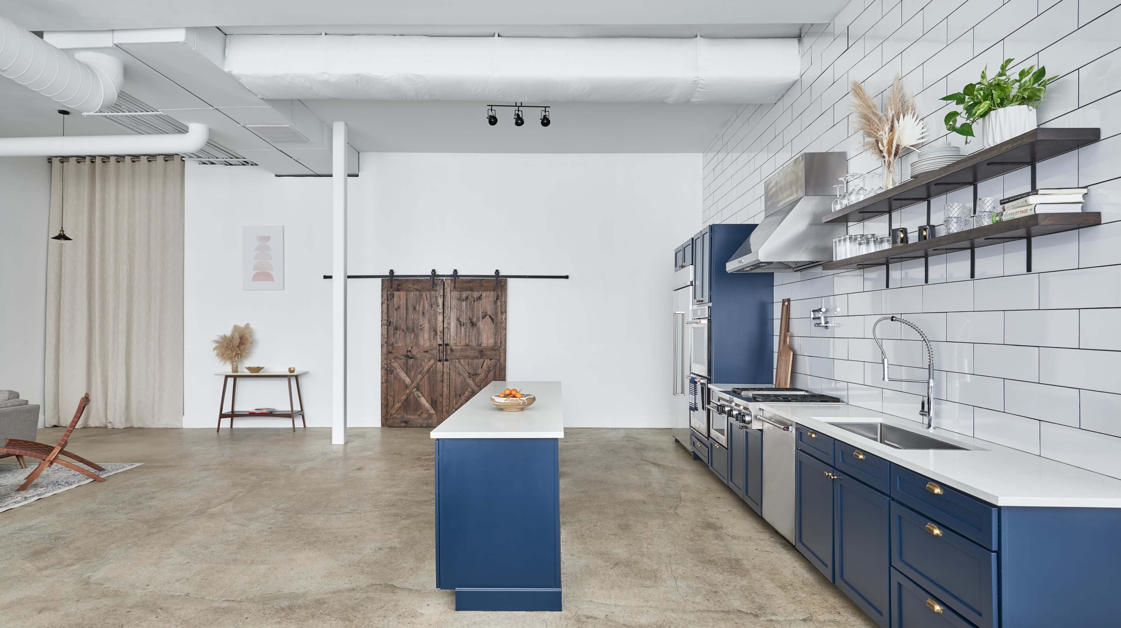 Bright, Modern Studio with Kitchen with tons of Natural Light for Photography and Film Image in Irving Park, Chicago, IL