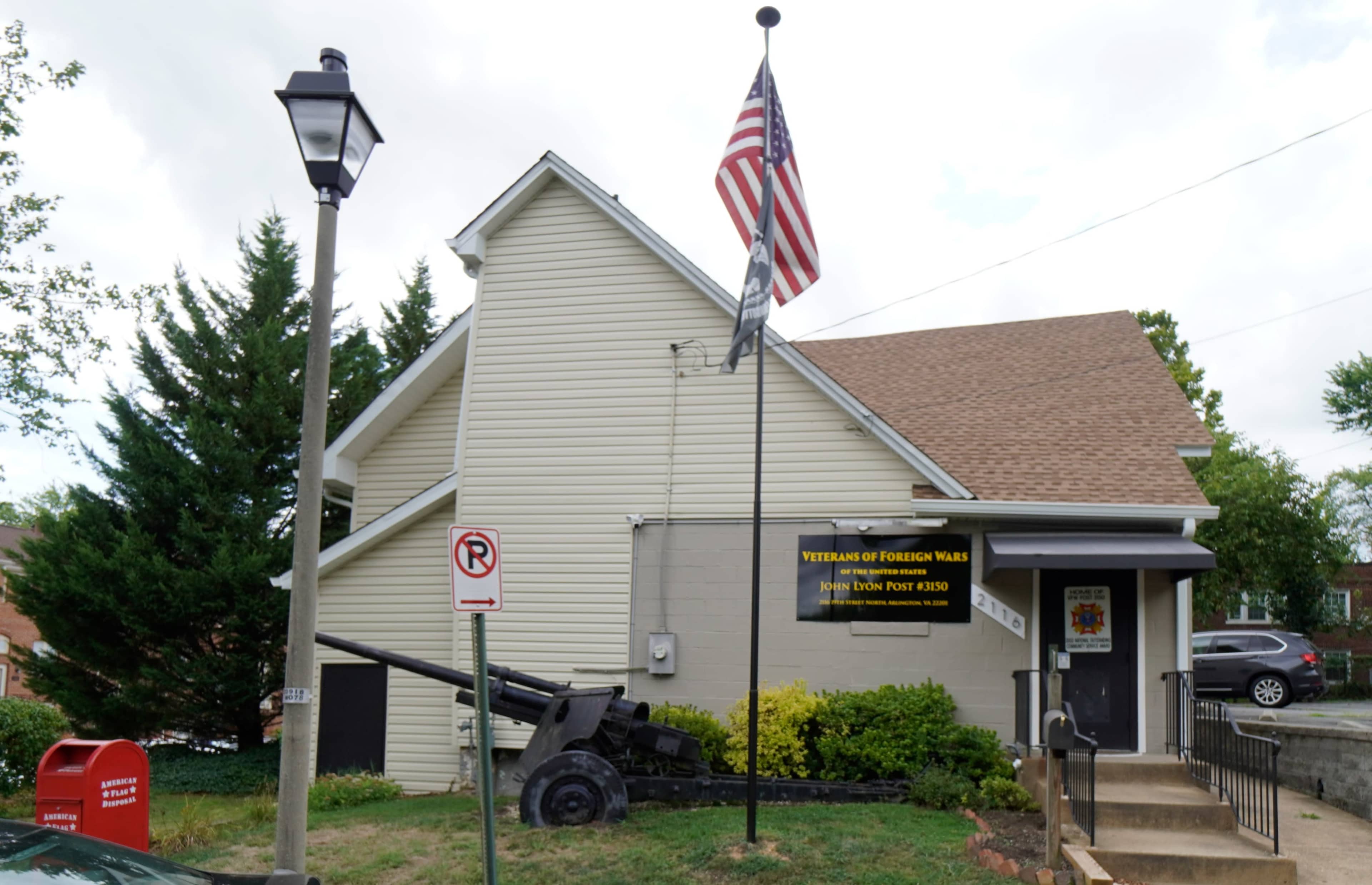 Event Hall in a quiet, residential setting, close to Arlington and Washington, DC. Image in Colonial Village, Arlington, VA