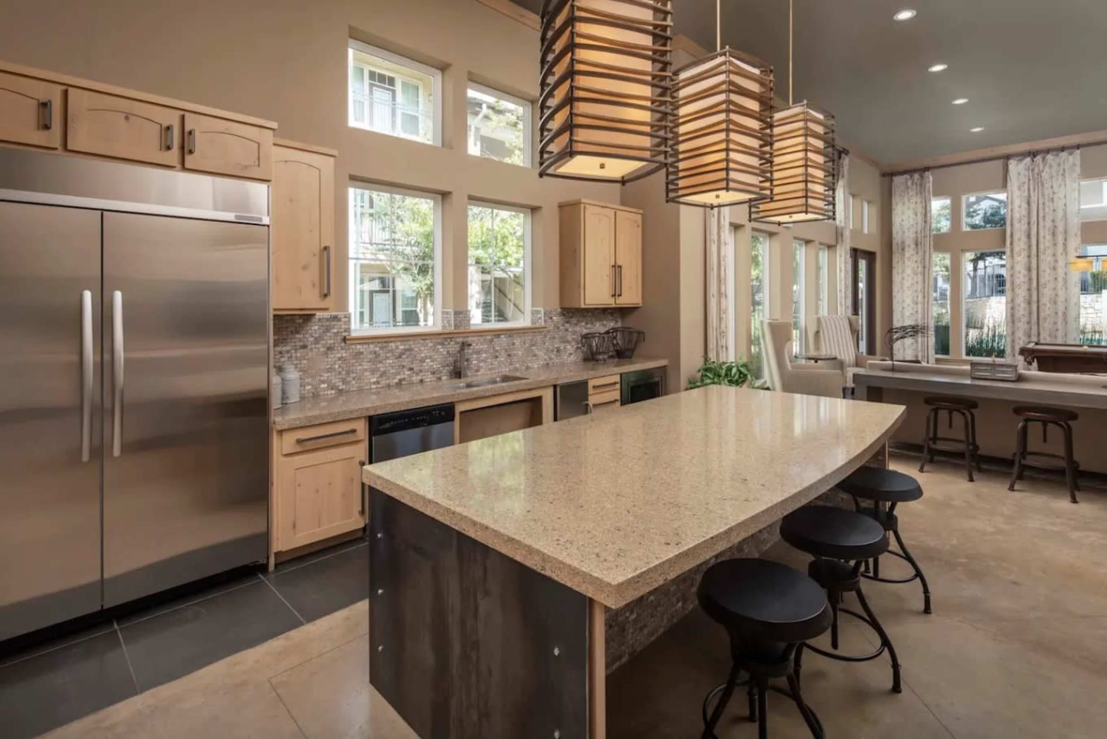 Open-Concept Gaming Lounge with Entertaining Kitchen in North Austin - La Frontera Image in La Frontera, Round Rock, TX