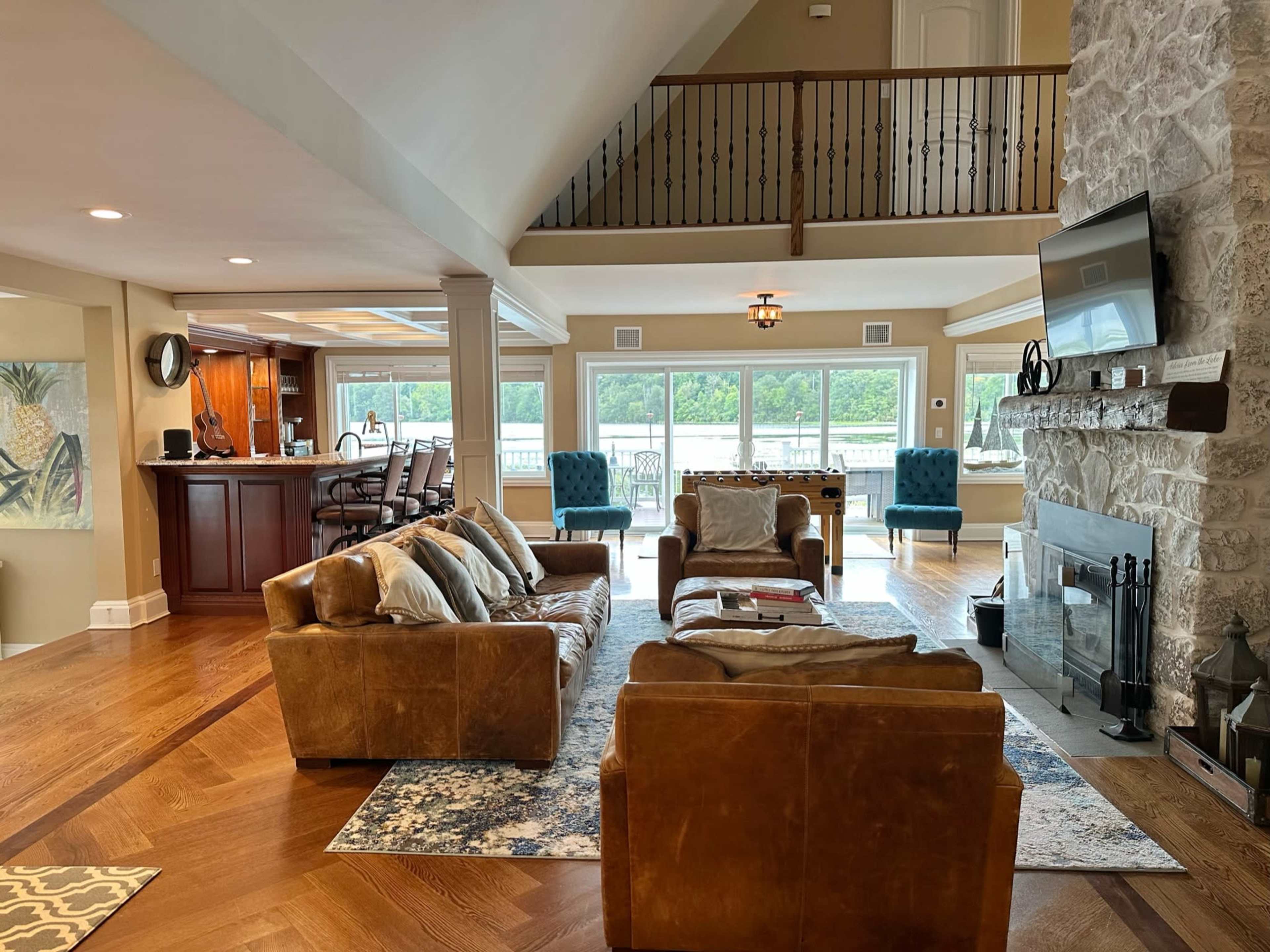 Panoramic lakeside Oasis on Peninsula Image in West Milford, Hewitt, NJ