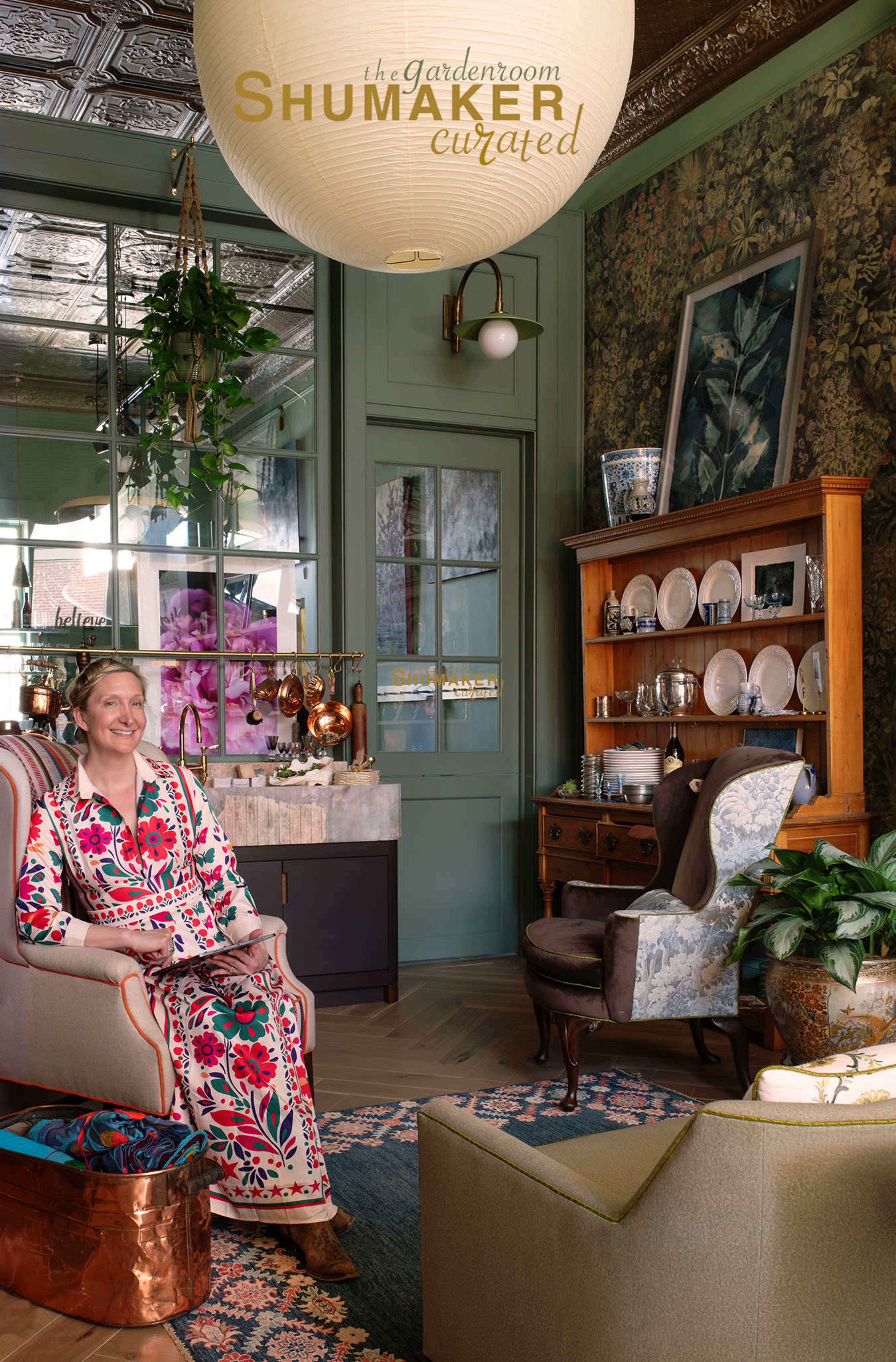 the garden room blooms with curated opulence. Image in Evanston, Evanston, IL