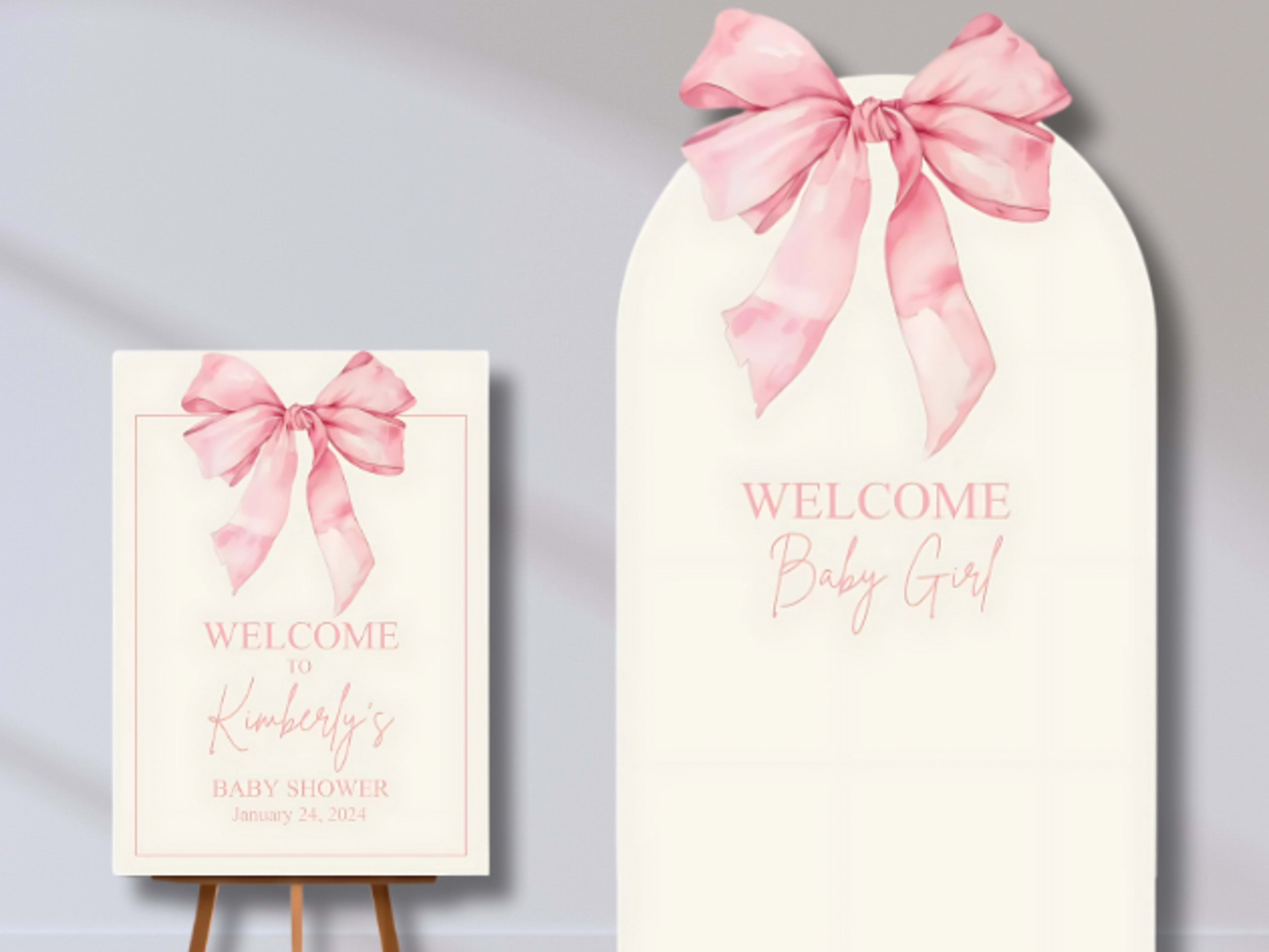 Welcome Sign & Backdrop
