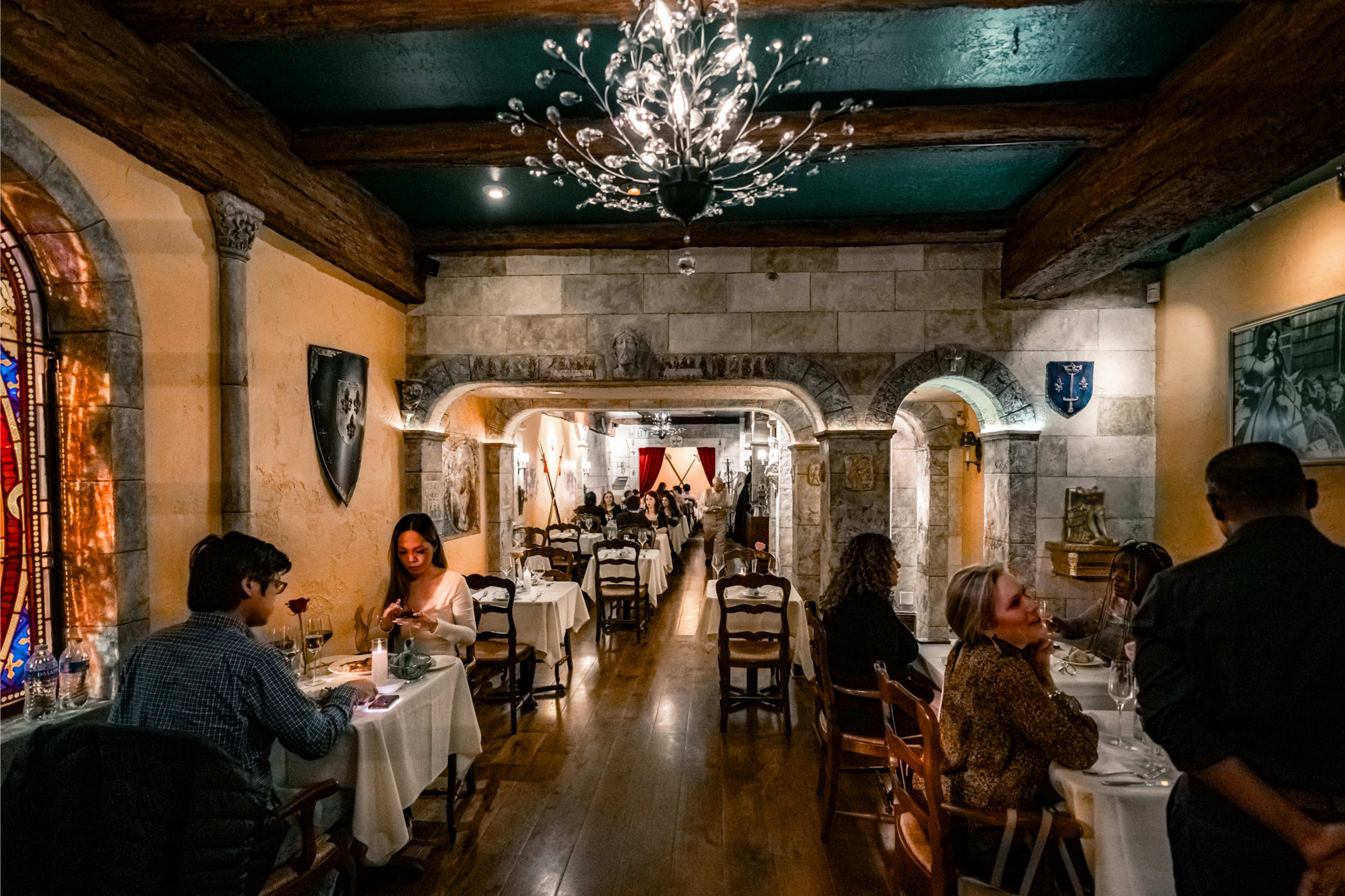 In the heart of San Francisco with medieval touch and once, The Jeanne D’arc. Image in Union Square, San Francisco, CA